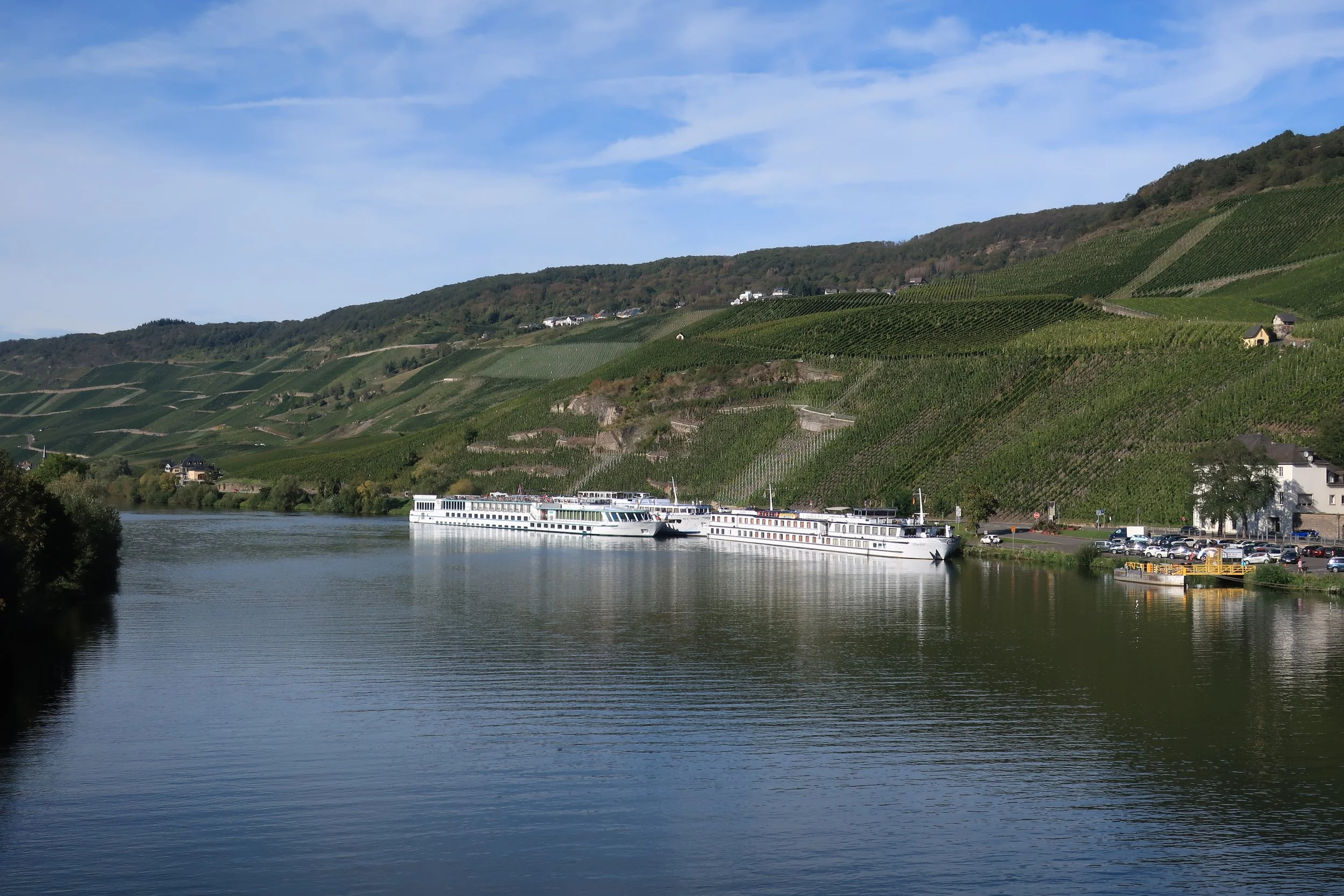  Germany 2023--Kindel 50th Anniversary Trip--Bernkastel, Looking down Mosel 