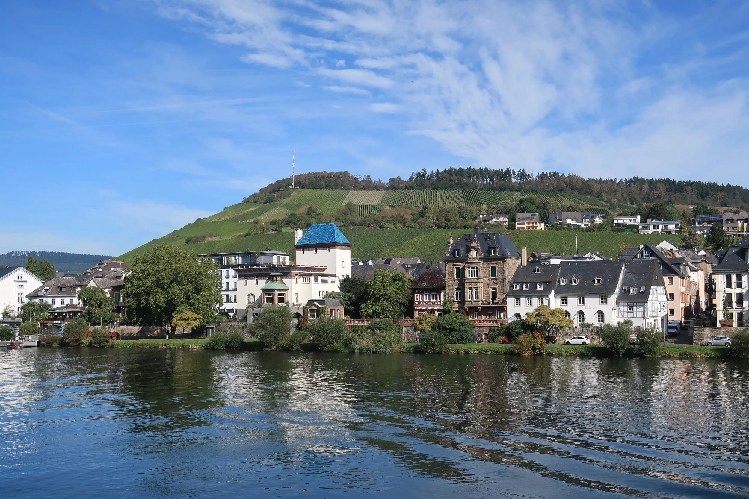  Germany 2023--Kindel 50th Anniversary Trip--Boat trip from Traban-Trarbach to Wolf on the Mosel--Traben-Trarbach  