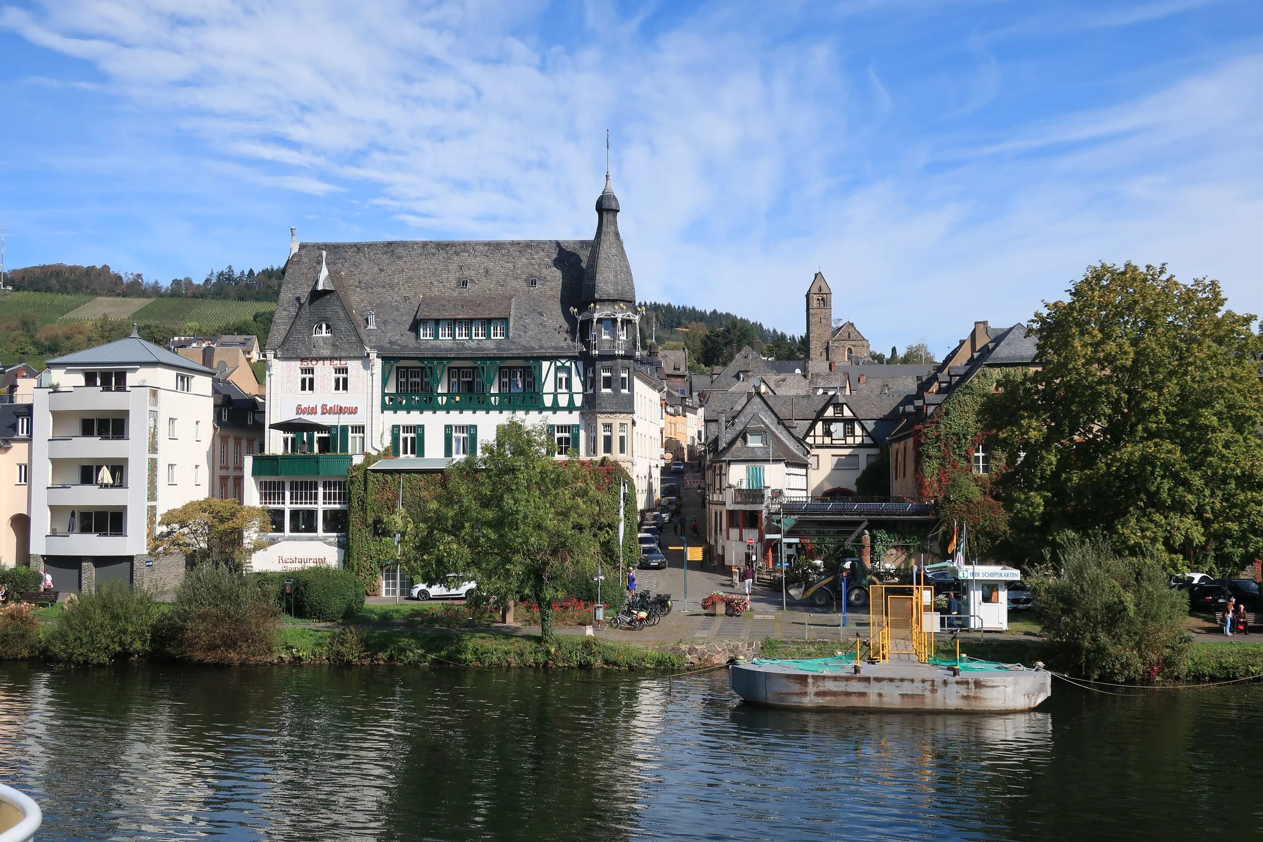  Germany 2023--Kindel 50th Anniversary Trip--Boat trip from Traban-Trarbach to Wolf on the Mosel--Traben-Trarbach 