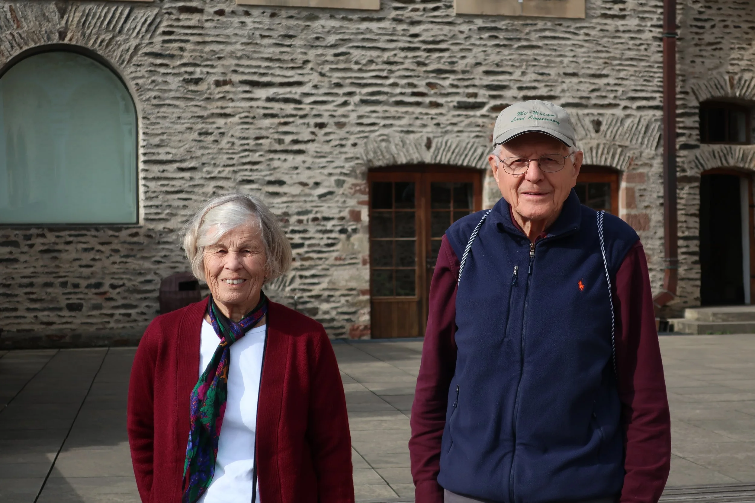  Germany 2023--Kindel 50th Anniversary Trip--Luxembourg, Vianden--Castle--Judy and Paul Kindel 