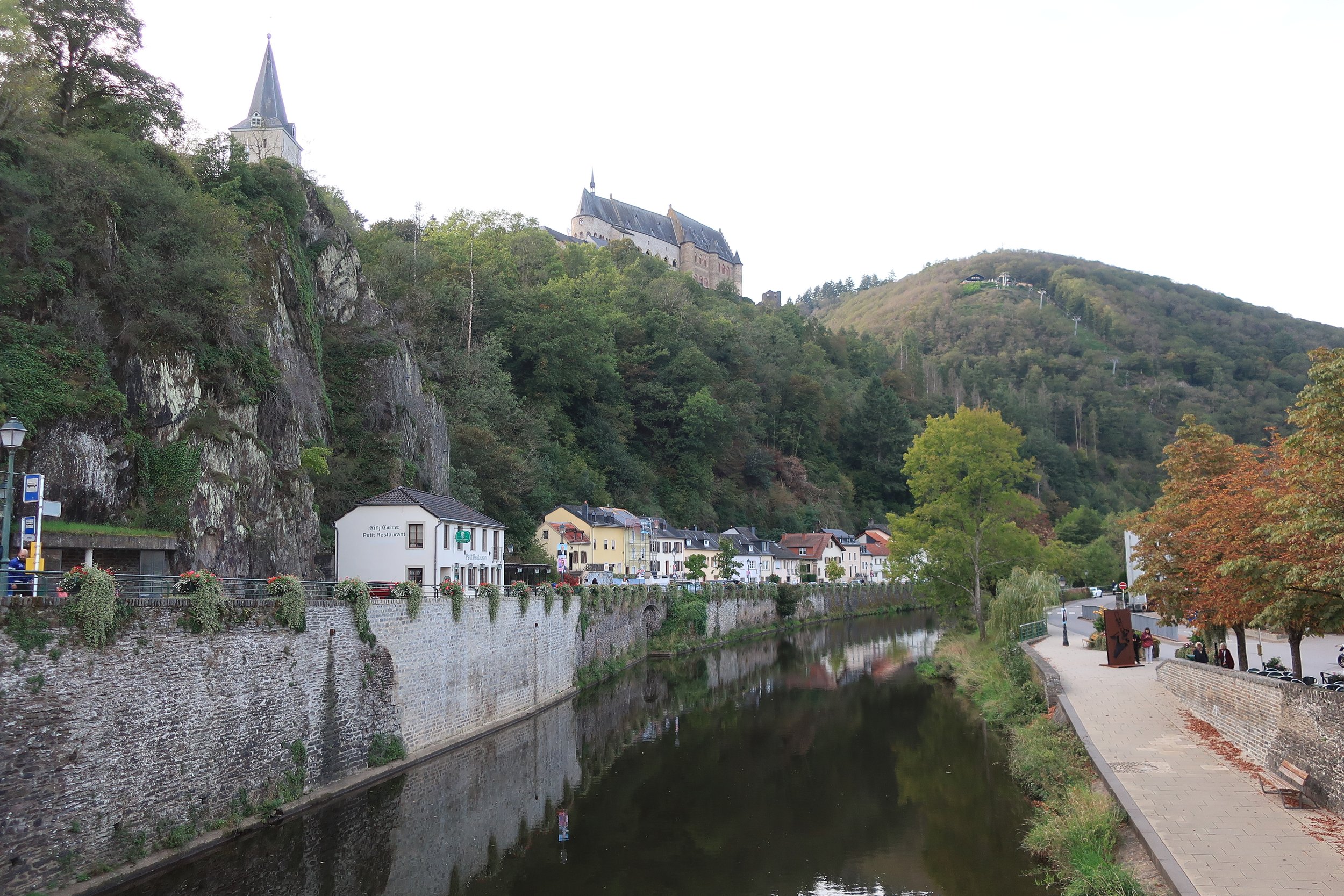  Germany 2023--Kindel 50th Anniversary Trip--Luxembourg, Vianden--Judy Kindel and Carrol Kindel 