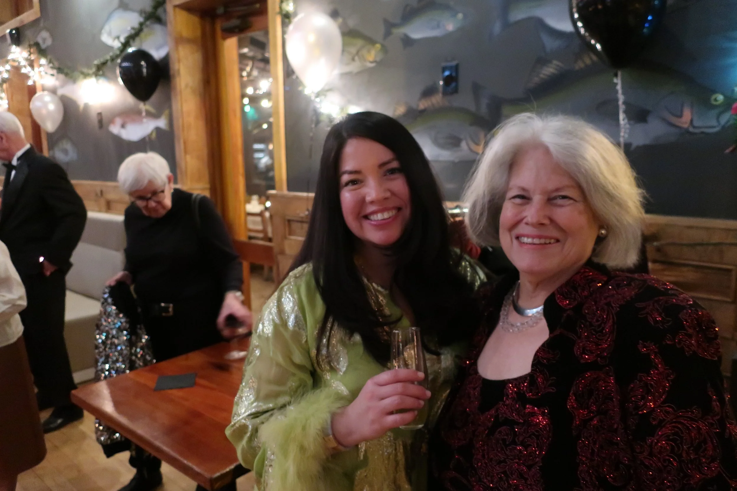  DC--Ophelia's--New Year's Eve 2023--Veronique Singh and Jan Ennis 