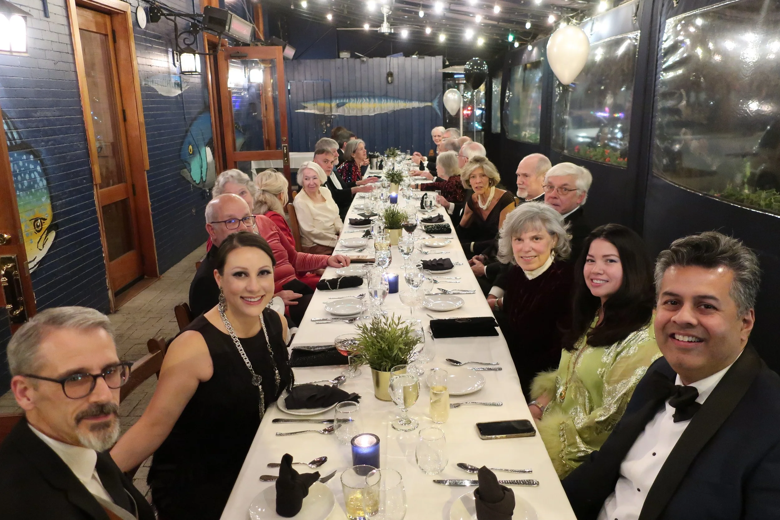  DC--Ophelia's--New Year's Eve 2023--David Yeggin, Camille White,Keith Havens, Margaret Roberts, Janet Crowder, Carrol Benner Kindel, Steve Kohlhaas, Debbie and Rick Schreiber, Dan Leathers, Patricia Zweibel, and Veronique and Amit Singh 