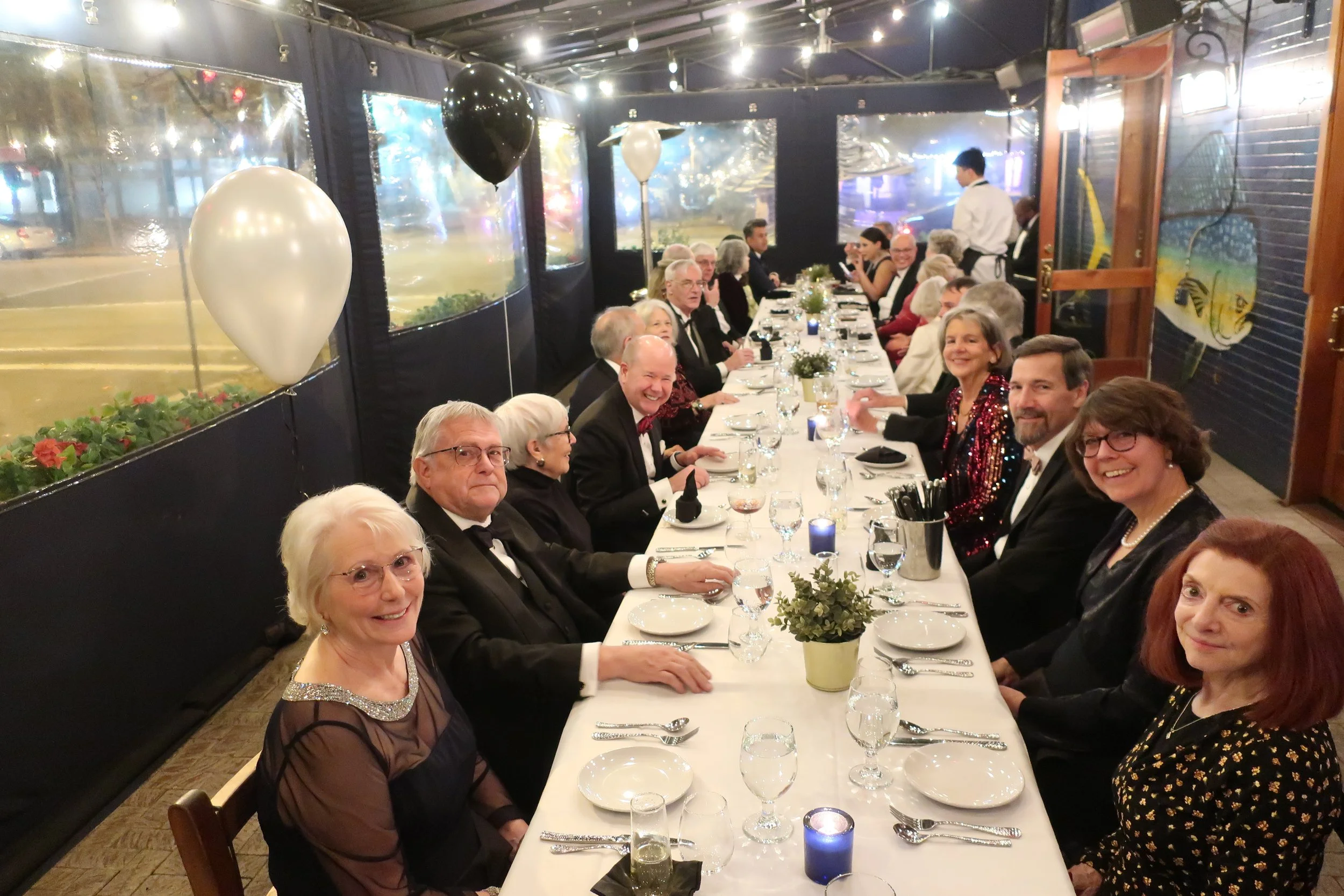  DC--Ophelia's--New Year's Eve 2023--Kathryn Green, Karl Holmes Cathy Pettinari, Gene Butler, Kathy Chamberlain, Thomas Doughten, Mindy Burrell, and Eugena Blythe 