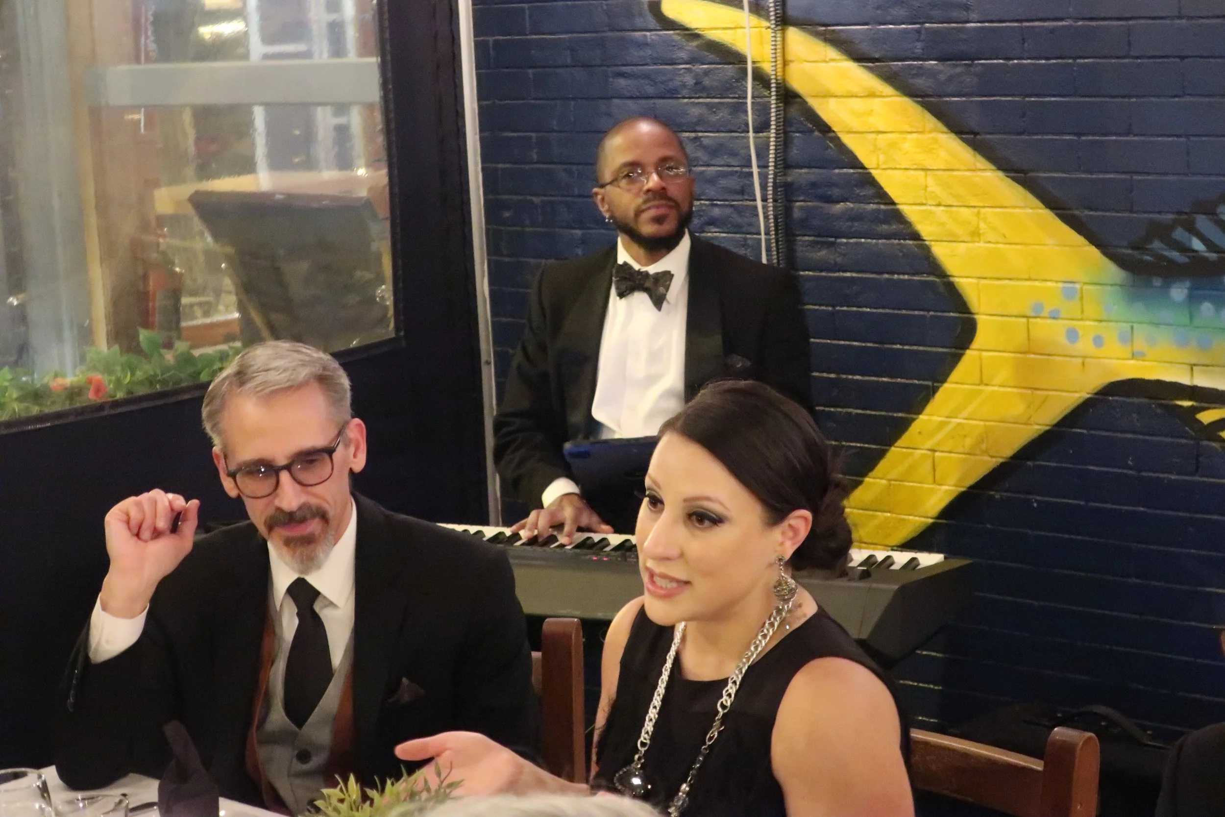  DC--Ophelia's--New Year's Eve 2023--David Yeggin, Camille White with keyboardist Nicolas Mack  