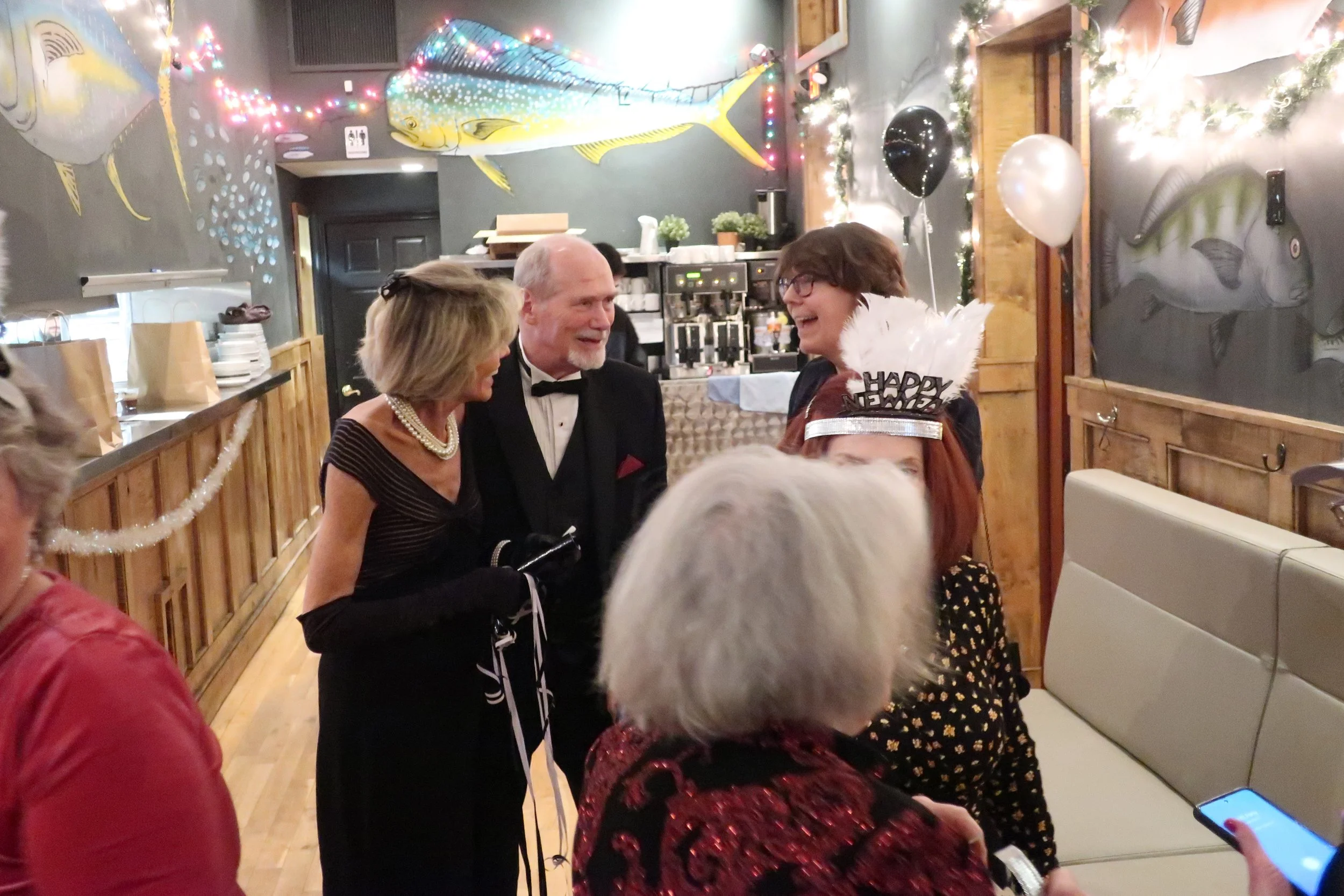  DC--Ophelia's--New Year's Eve 2023--Debbie and Rick Schreiber and Mindy Burrell 