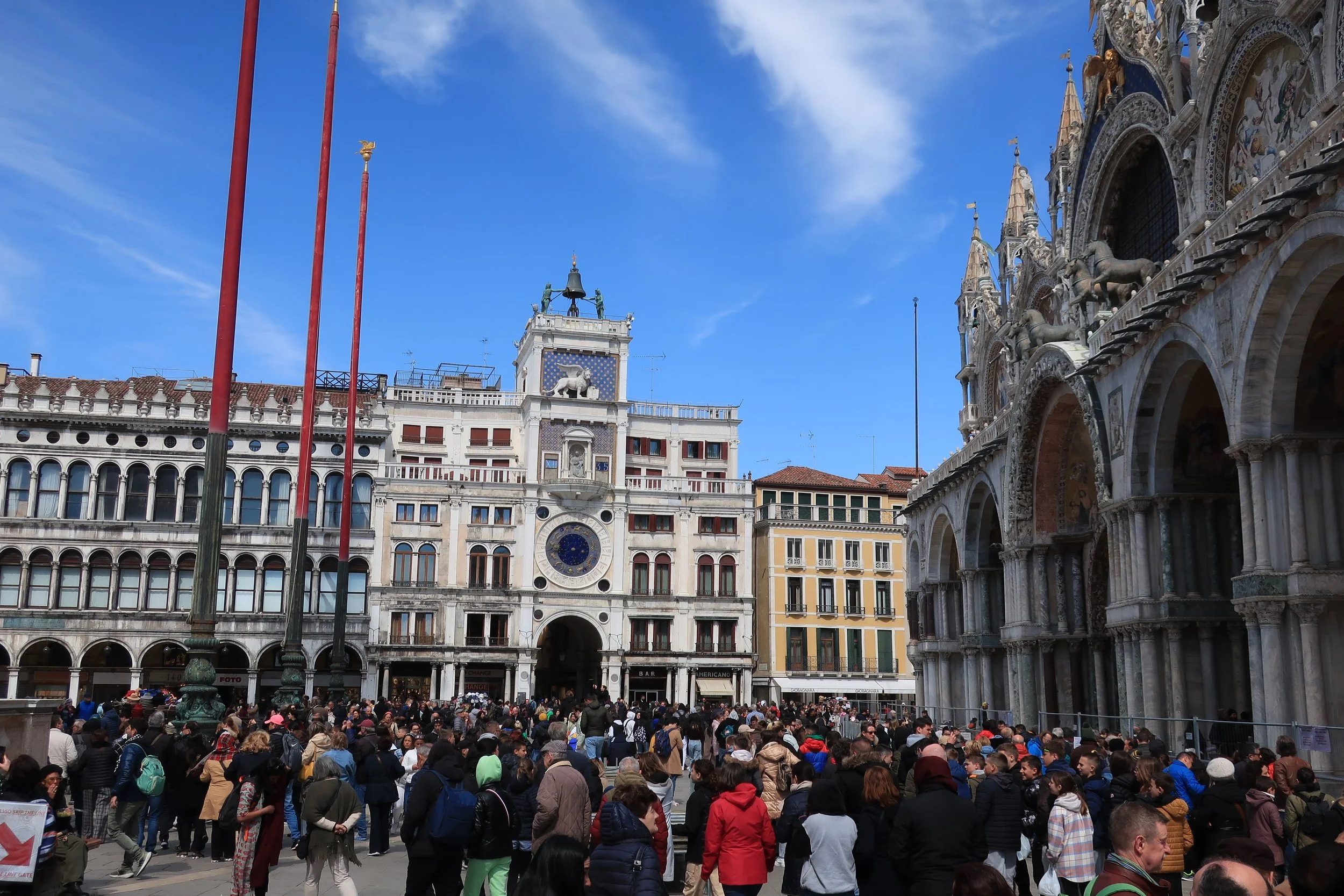  Venice 2023--Piazza San Marco with the Basilica and the side buildings 
