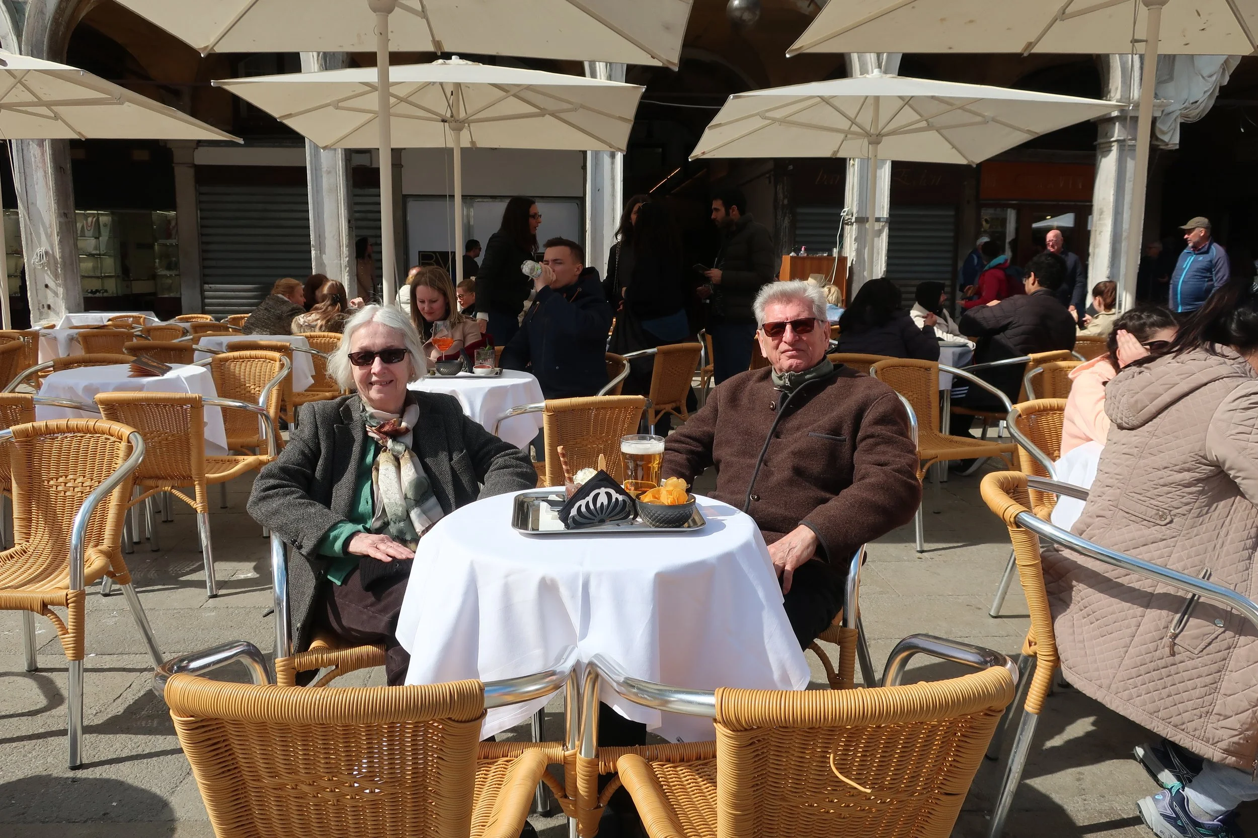  Venice 2023--San Marco Plaza--Karl and Carrol Kindel 
