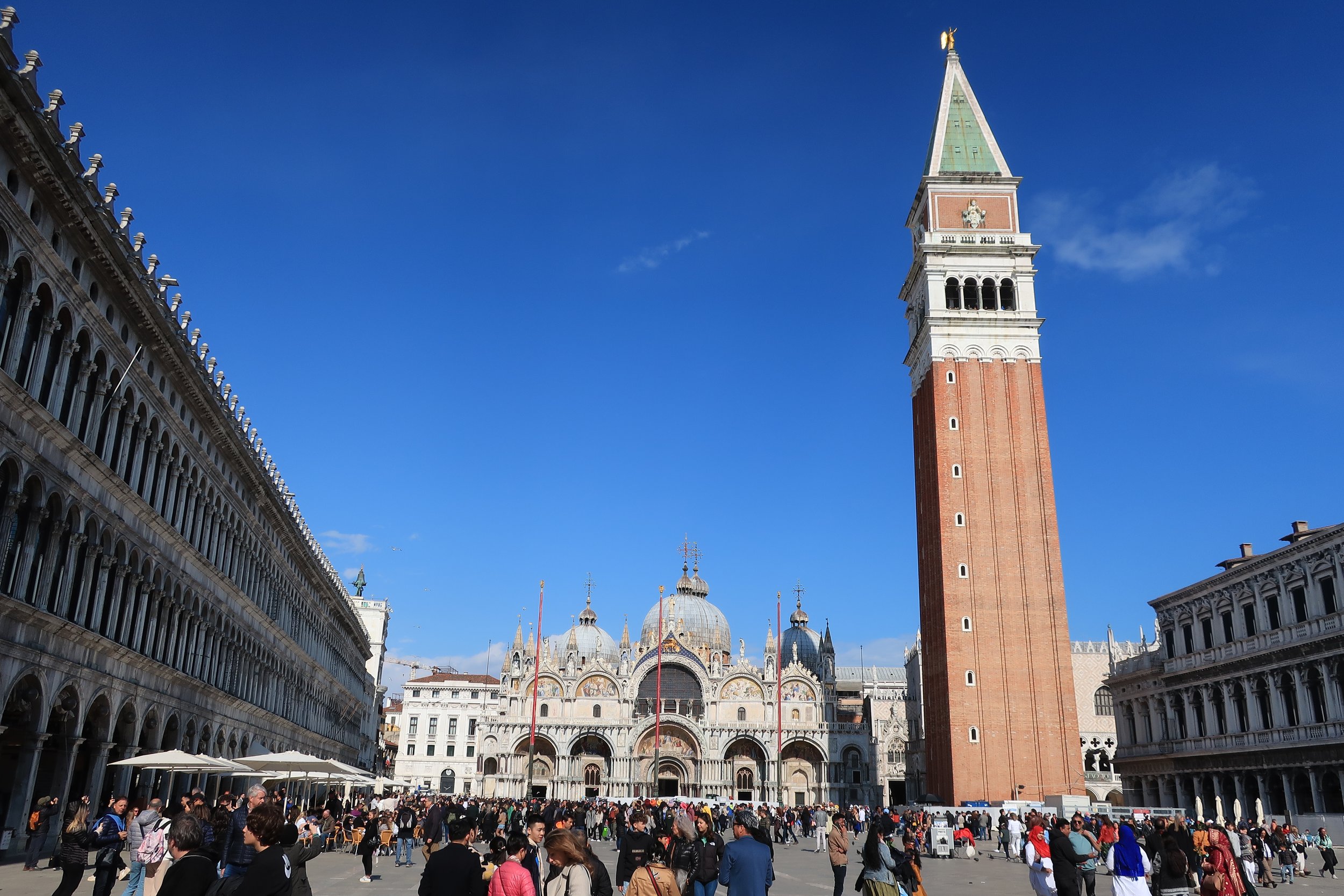 Venice 2023--San Marco Plaza--The basilica and bell tower 