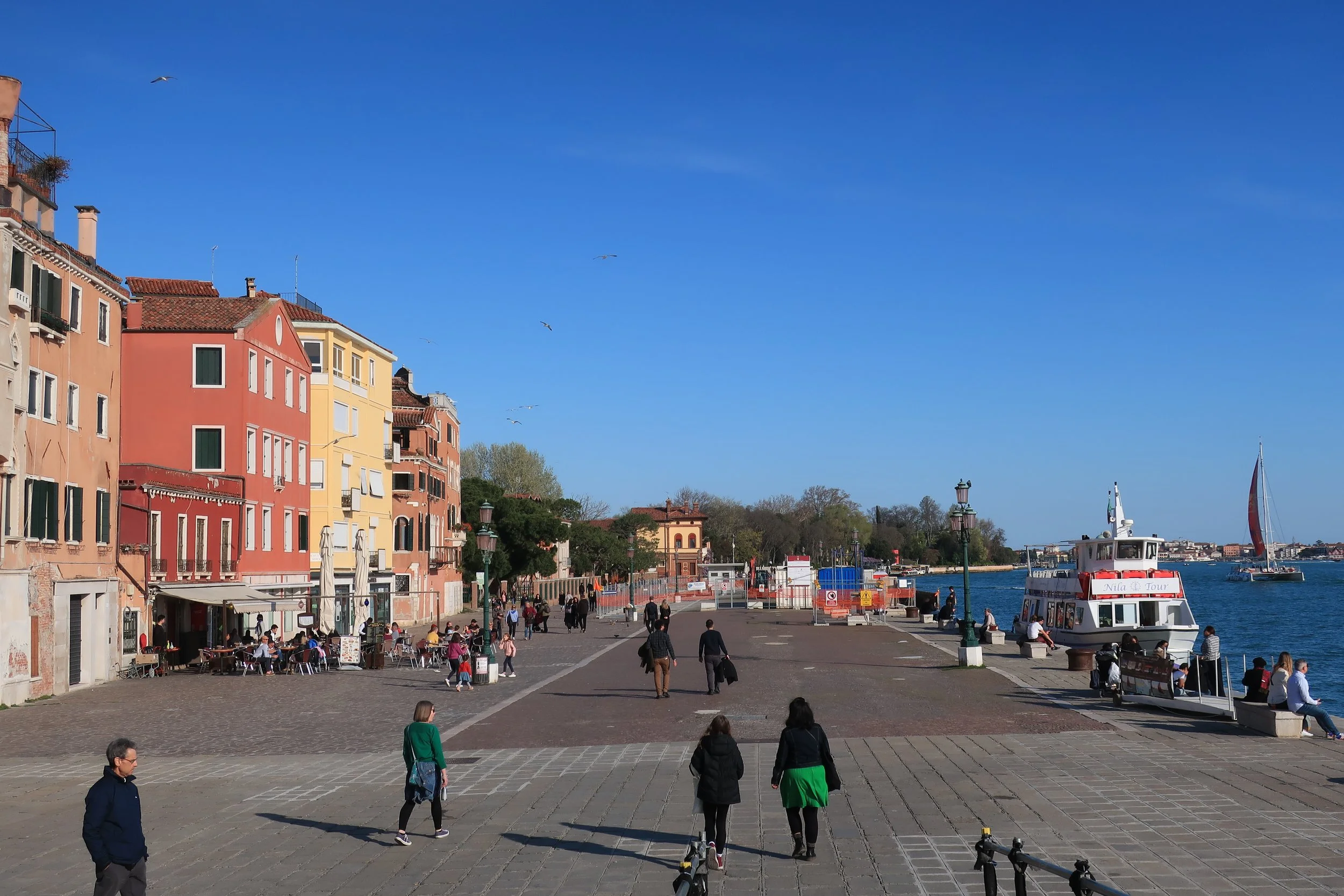  Venice 2023--Arsenal, with Santa Elena Park from the Promenade 
