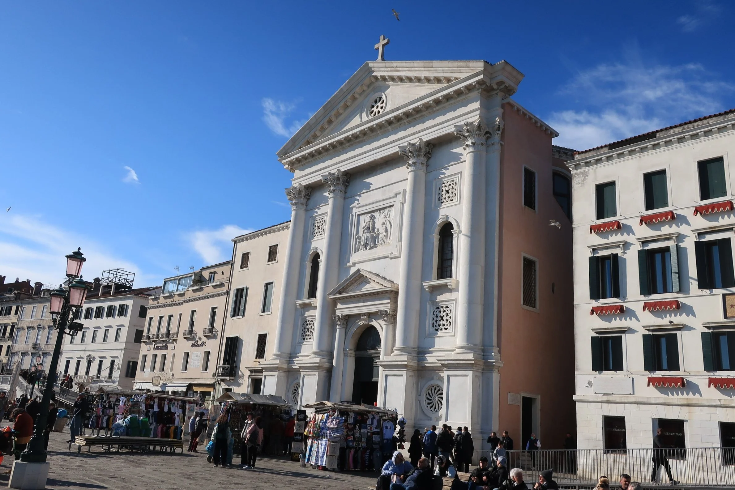  Venice 2023--La Pieta Church on Riva Delle Schavione promenade 