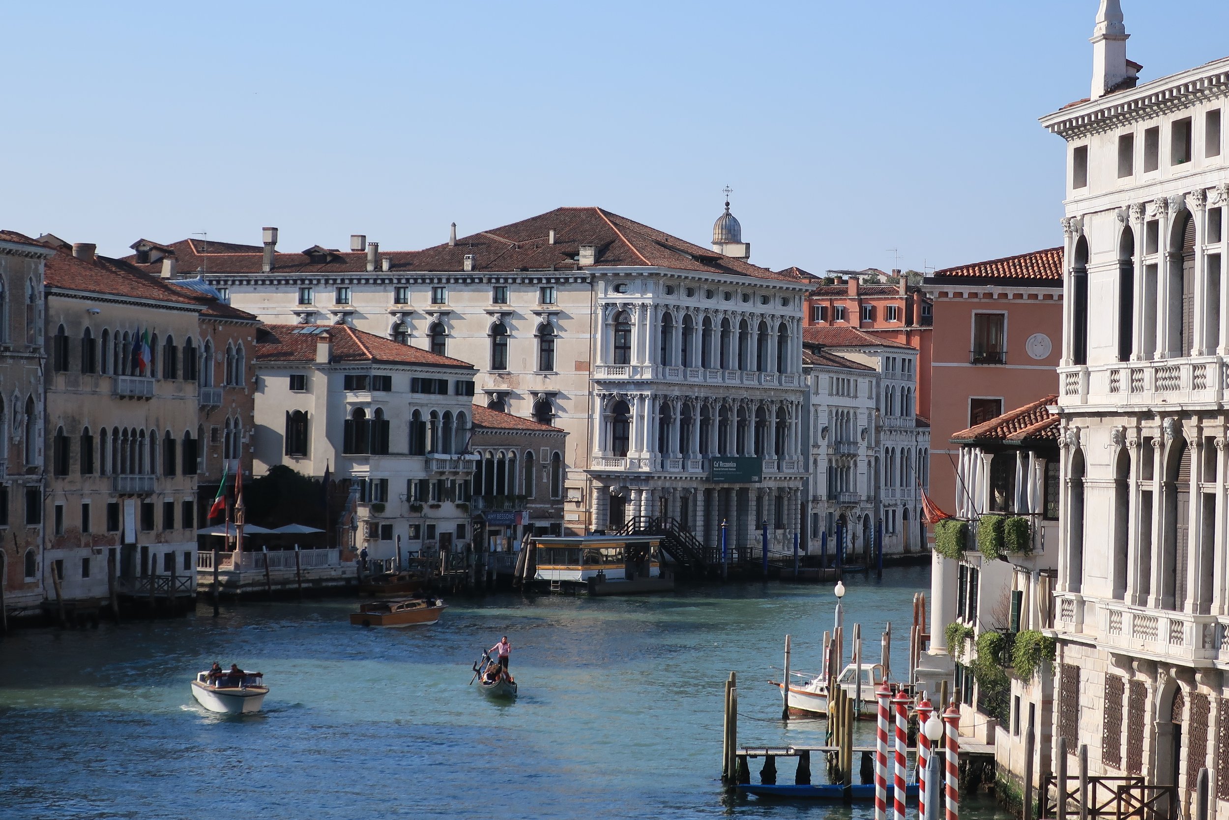  Venice 2023--Grand Canal and the Ca' Rezzonico from the Academia Bridge in Sestieri Dorsoduro 