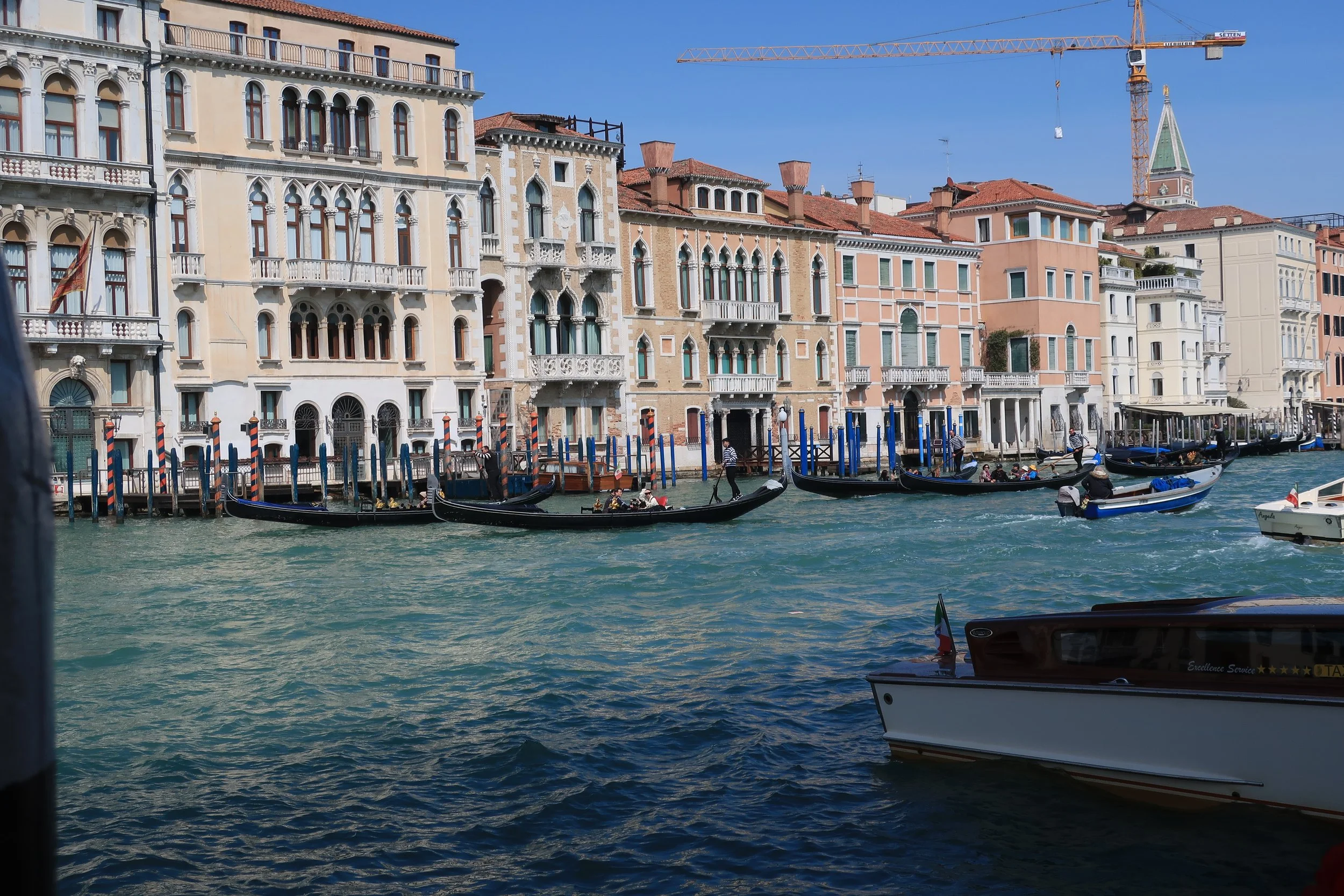  Venice 2023-Grand Canal from the Sini Hotel dock 