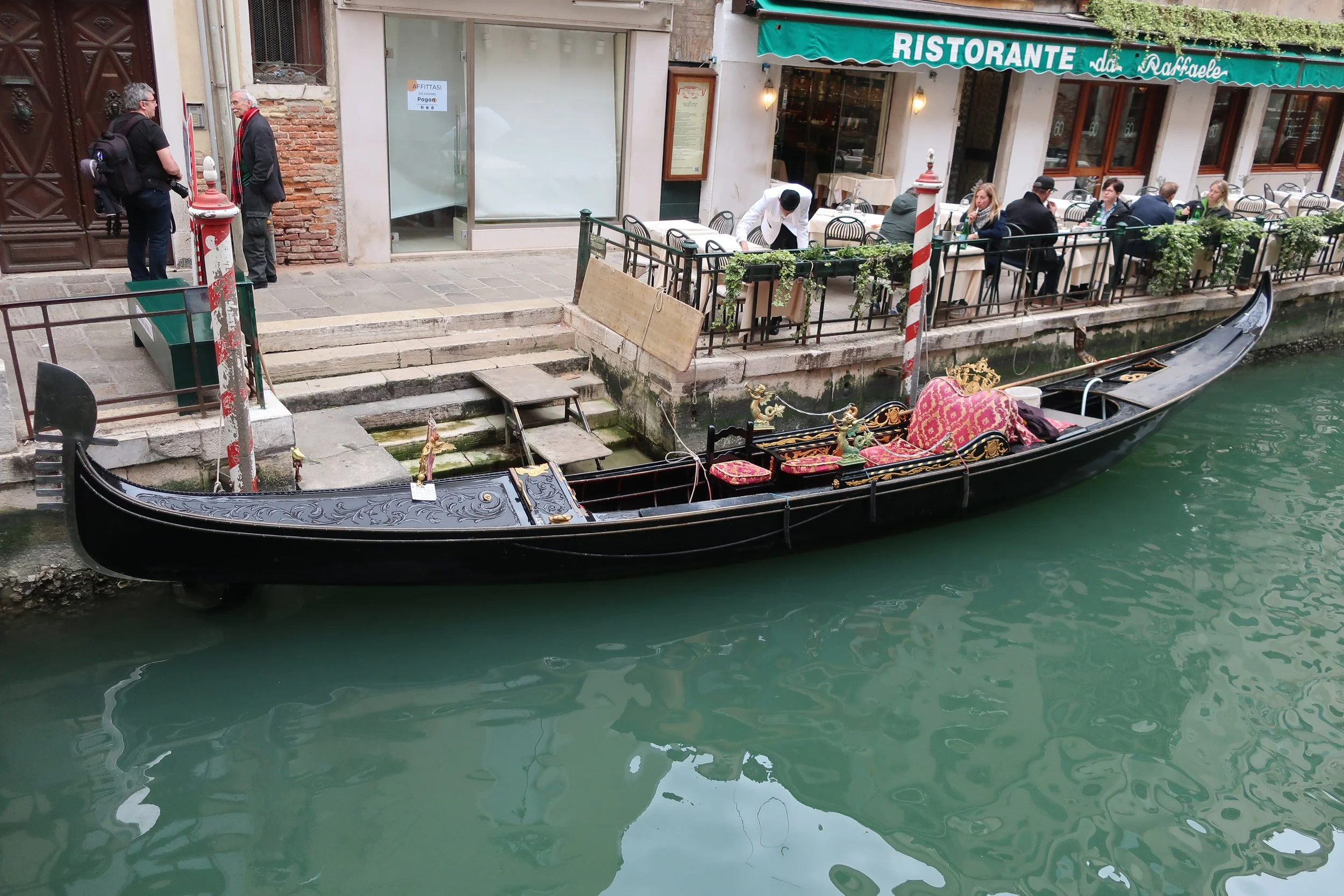  Venice 2023--Gondola on a local canal 