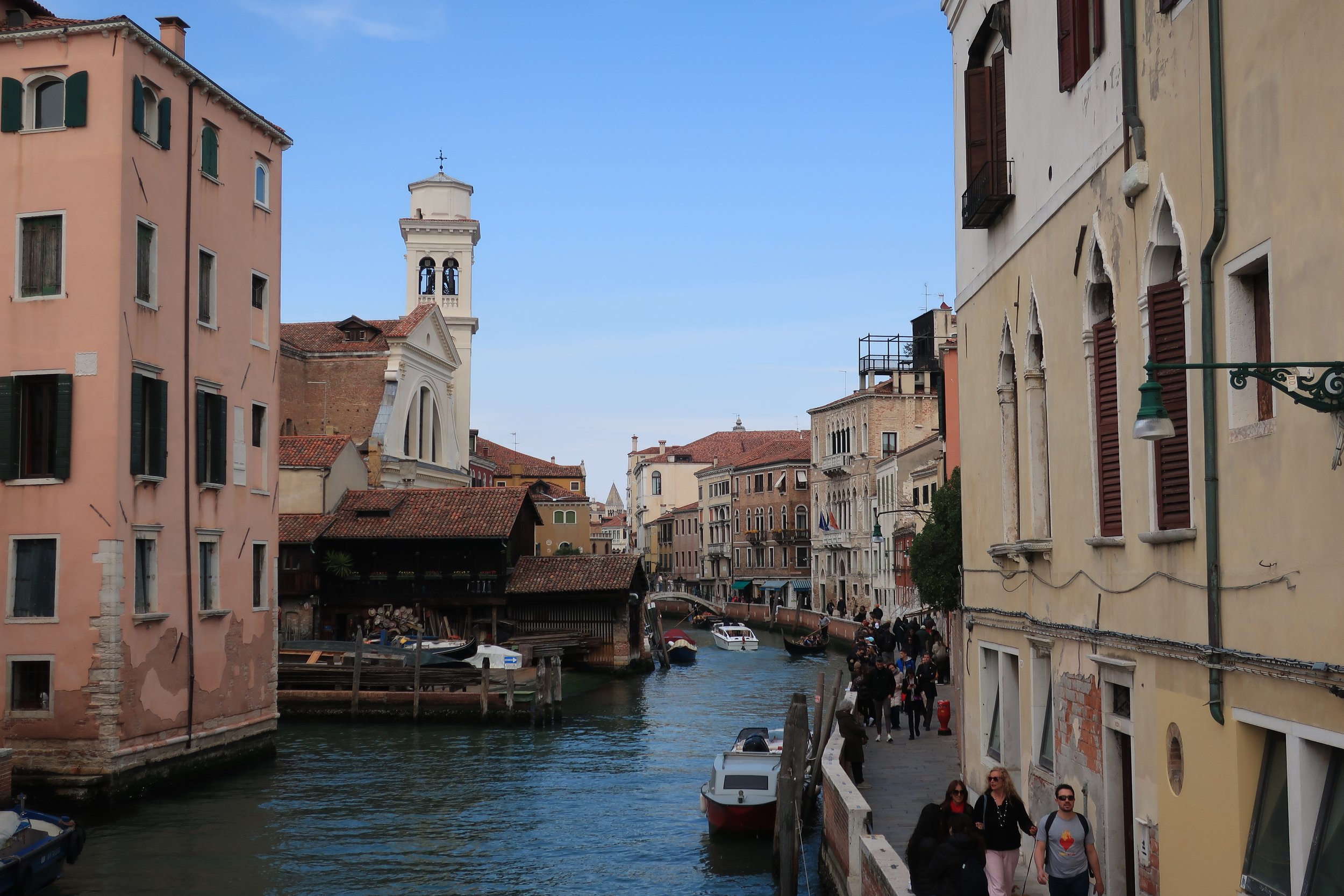  Venice 2023--Rio Vol canal from Fondaco Zattere promenade 