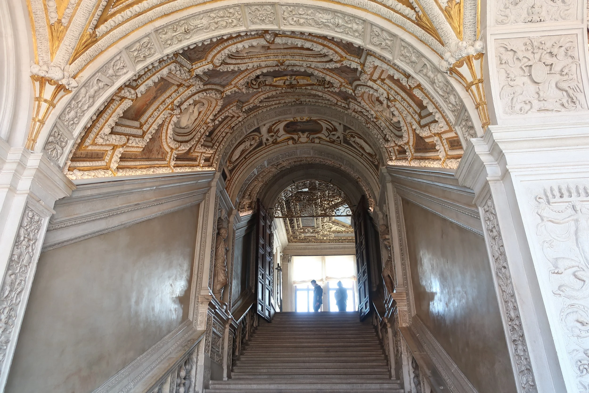  Venice 2023--Inside the Doge's Palace.  The Golden Staircase  