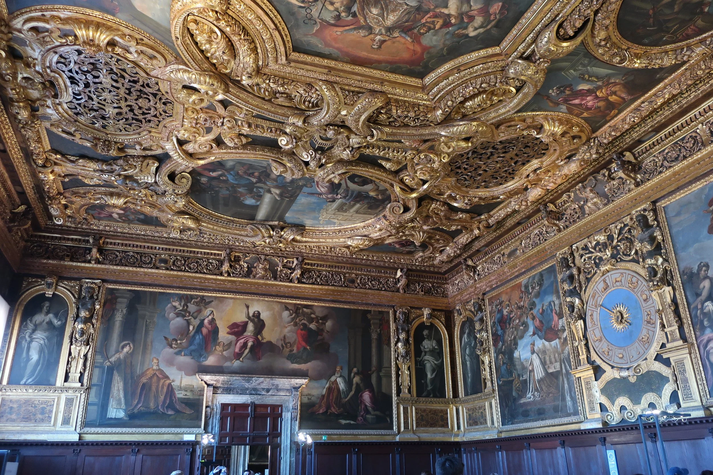  Venice 2023--Inside the Doge's Palace.  Collegiate Room (Tintoretto) 