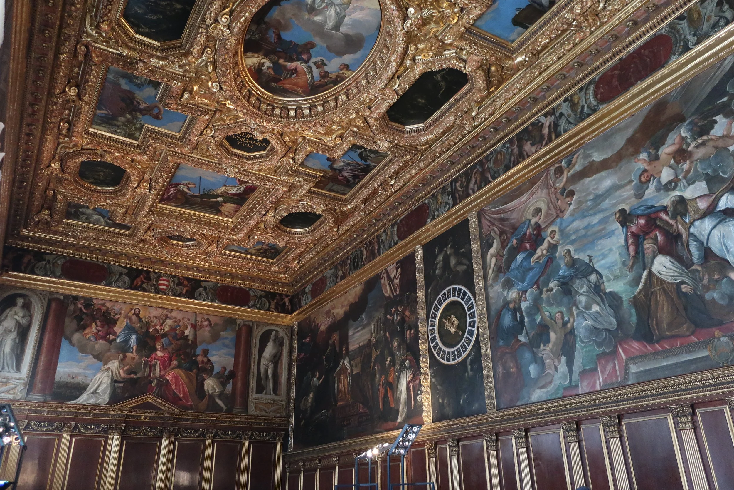  Venice 2023--Inside the Doge's Palace.  Collegiate Room (Tintoretto) 