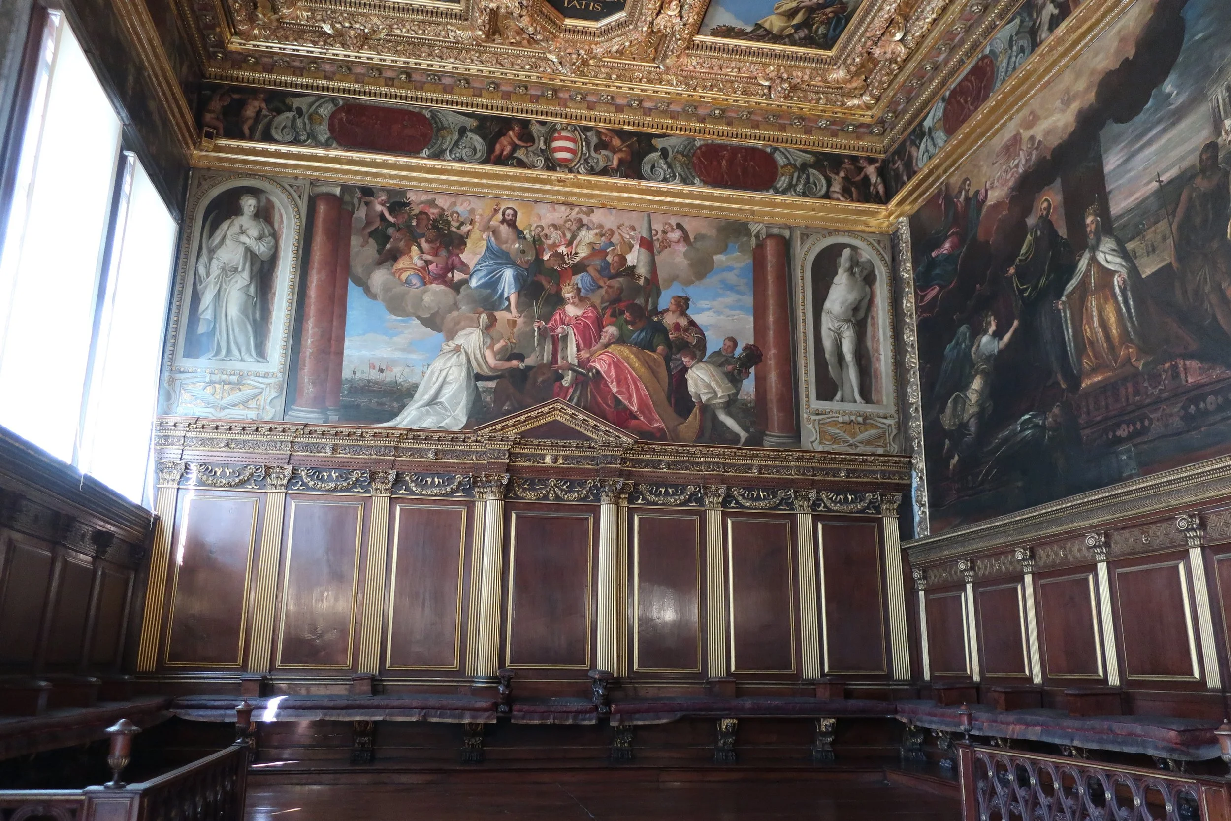  Venice 2023--Inside the Doge's Palace.  Sala del Consiglio dei Dieci (Veronese) 
