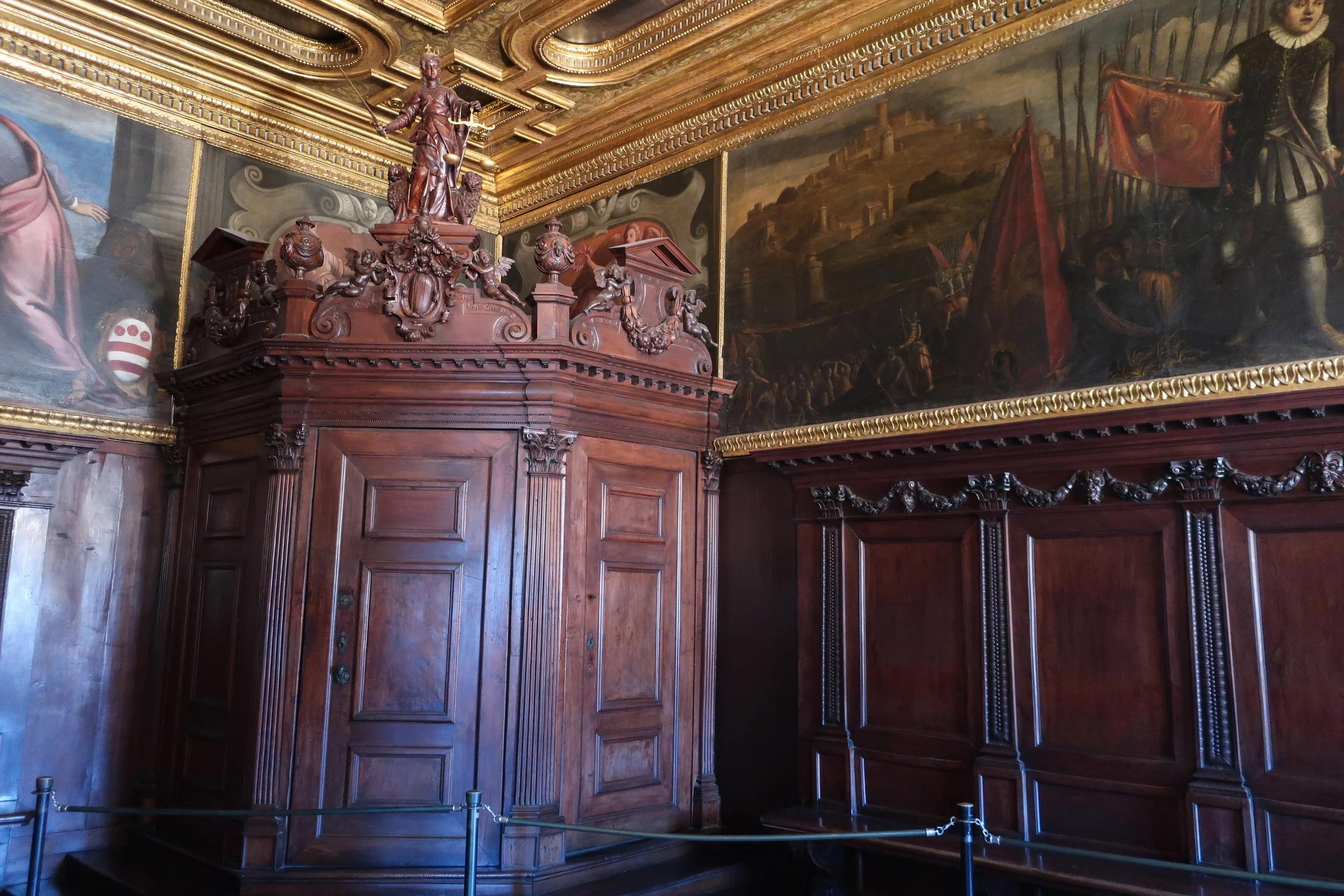  Venice 2023--Inside the Doge's Palace.  Ballot Chamber 