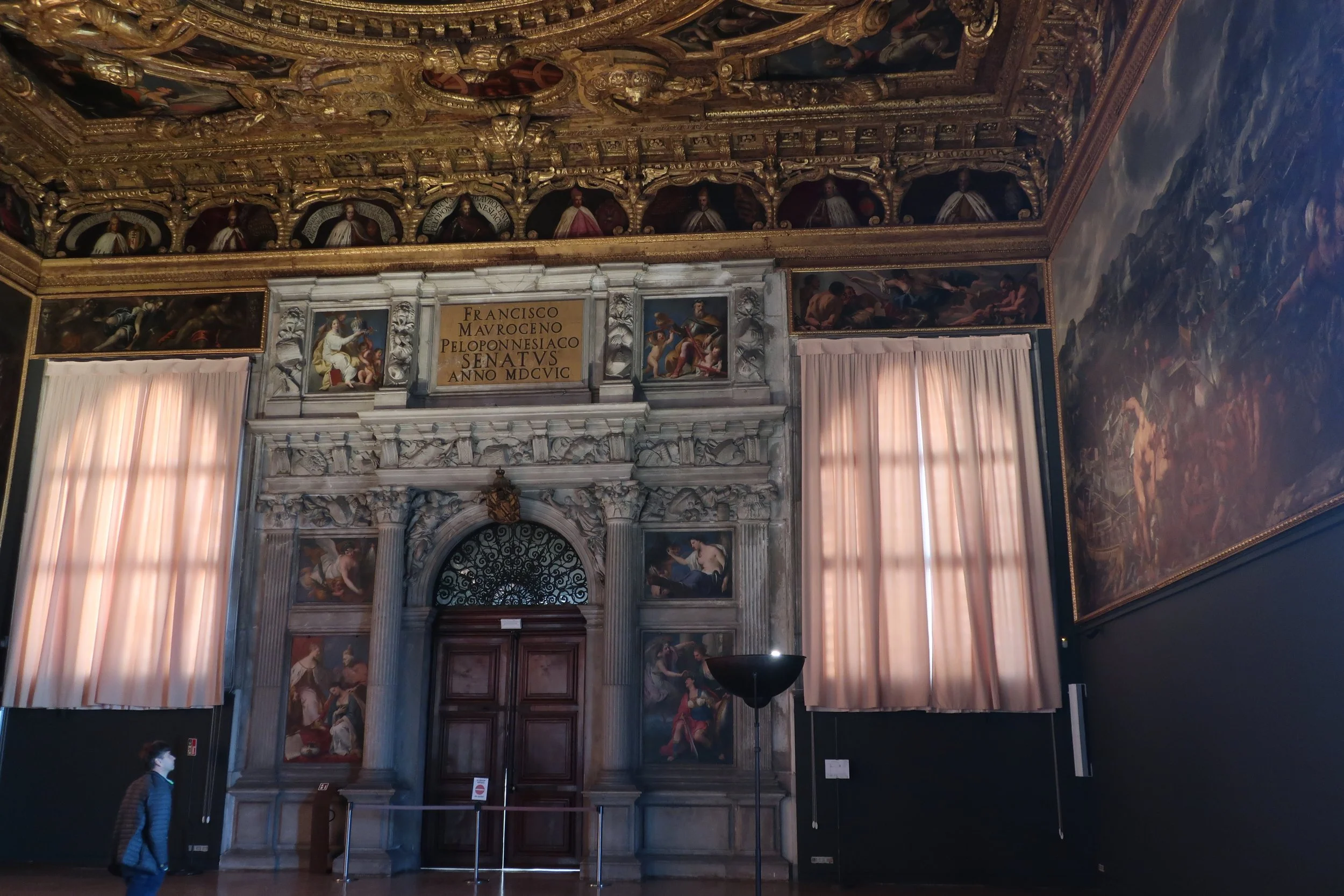 Venice 2023--Inside the Doge's Palace.  Senate 
