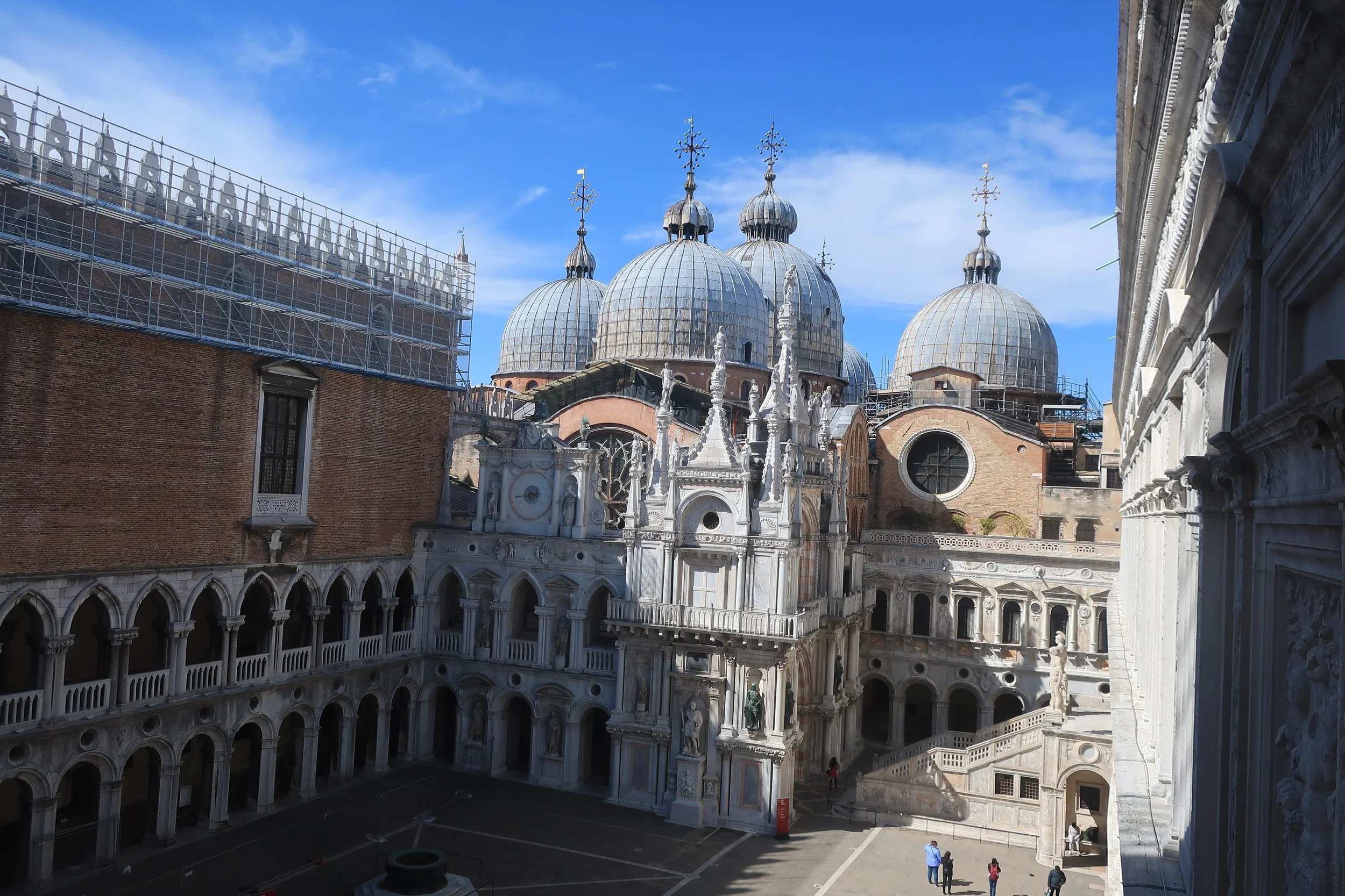  Venice 2023--Inside the Doge's Palace. Overlooking the courtyard 