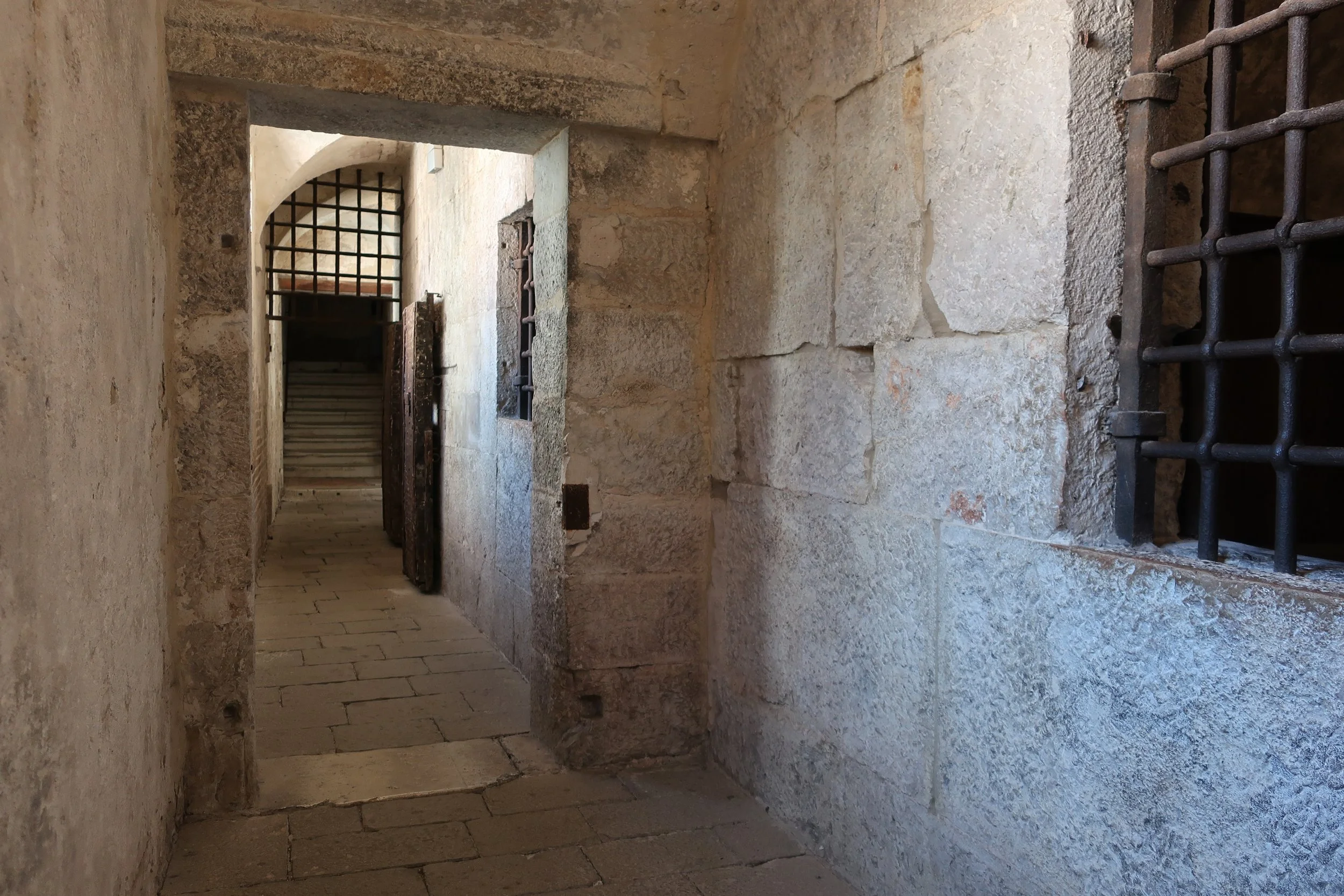  Venice 2023--Inside the Doge's Palace. The Prison (which was directly connected to the courtrooms through the Bridge of Sighs) 