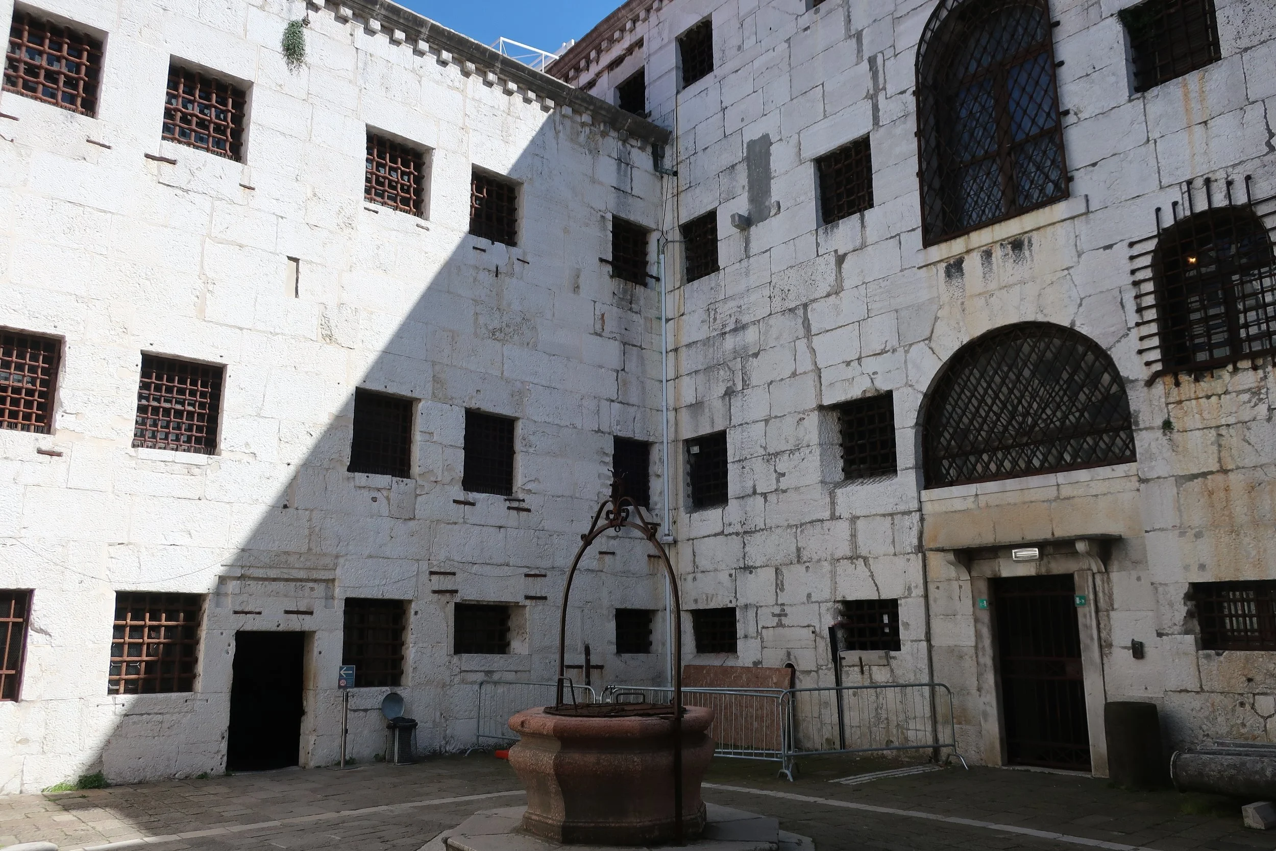  Venice 2023--Inside the Doge's Palace. The Prison (which was directly connected to the courtrooms through the Bridge of Sighs) 