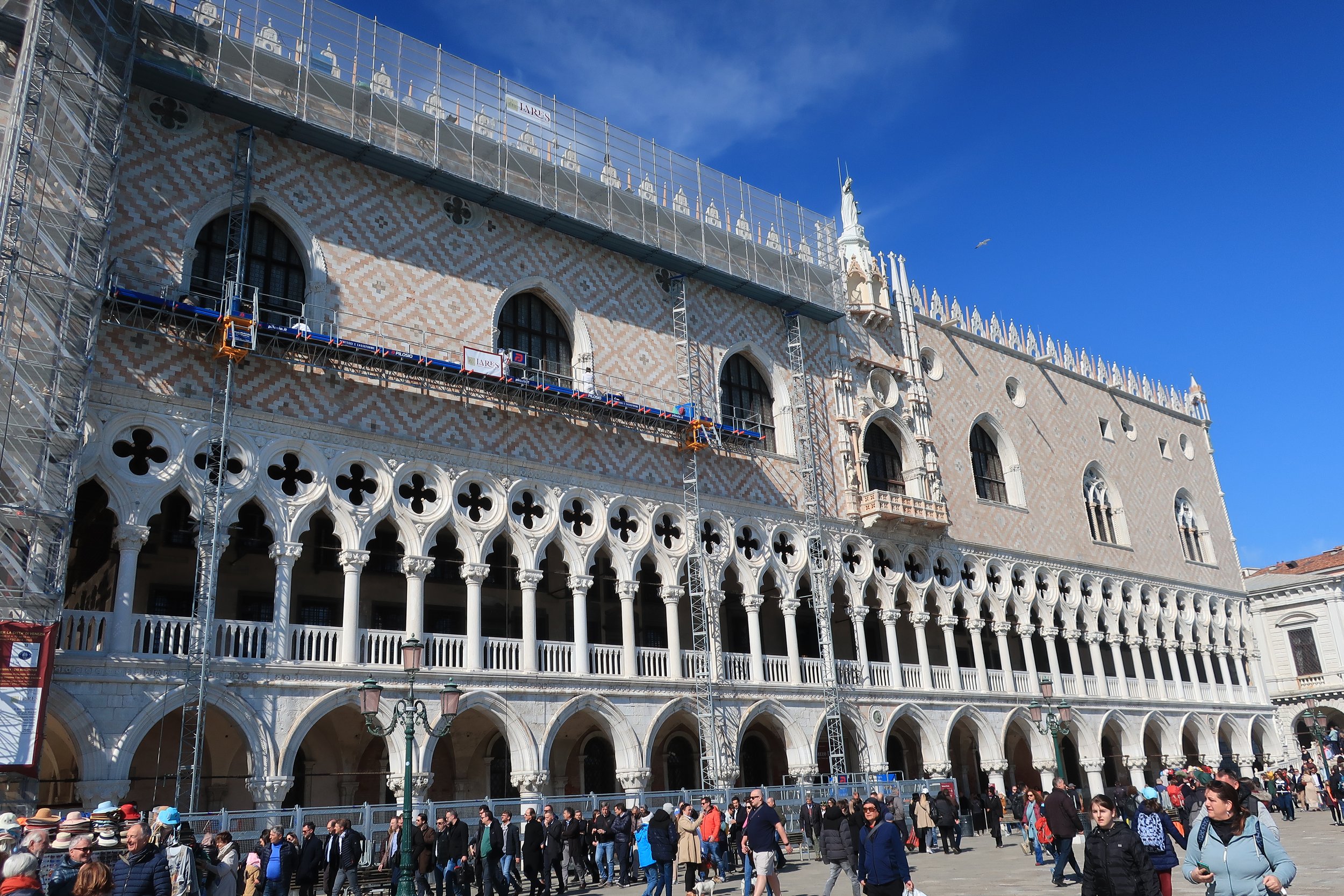  Venice 2023--Inside the Doge's Palace. From the water side 