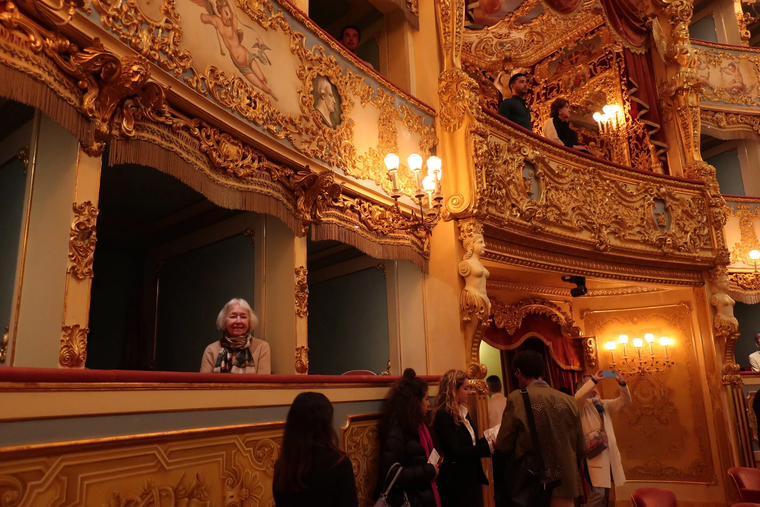  Venice 2023--Gran Theatro La Fenice--Carrol Benner Kindel in our Box 