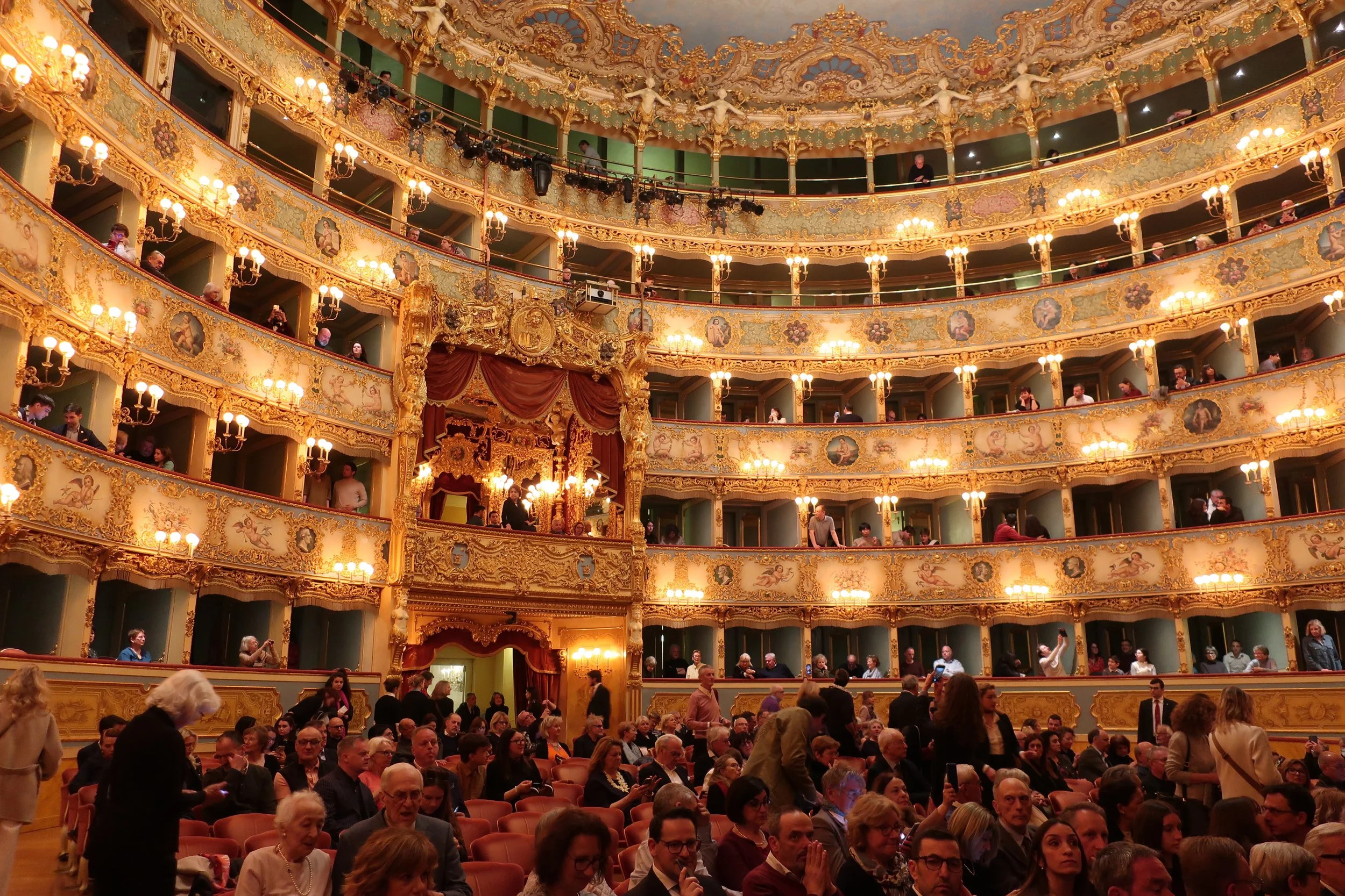  Venice 2023--Gran Theatro La Fenice--Carrol Benner Kindel in our box (lower left) 