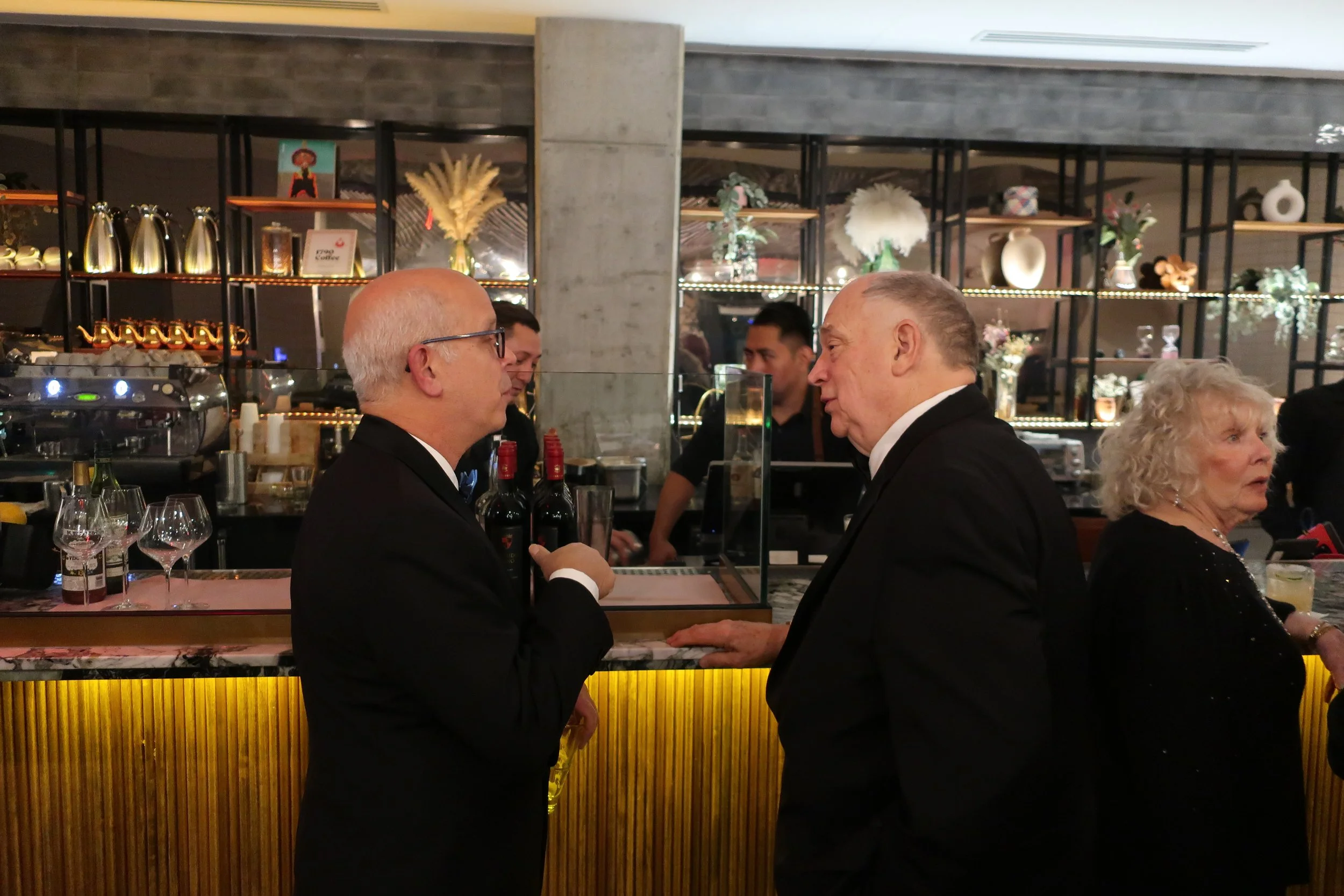  DC--Paraiso--New Year's Eve 2024--Cocktail Hour before dinner--Keith Havens, Jamie Ennis and Nancy Estey 