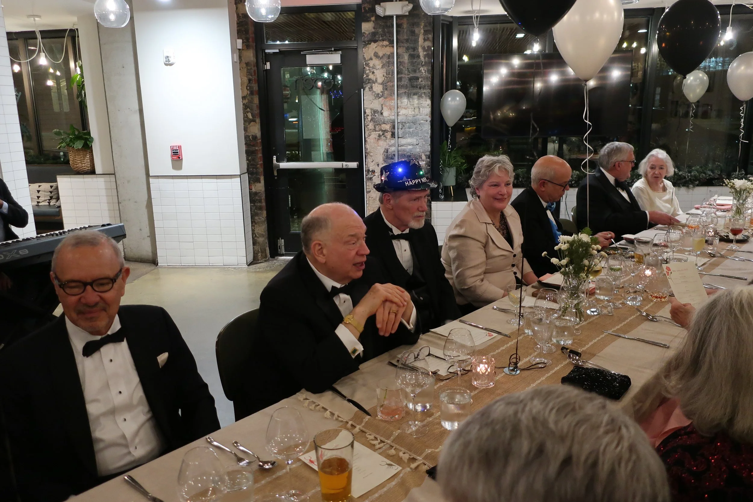  DC--Paraiso--New Year's Eve 2024--Dinner-- Enrique Gomez, Jamie Ennis, Rick Schreiber, Margaret Roberts, Keith Havens, Karl Holmes and Carrol Benner Kindel 