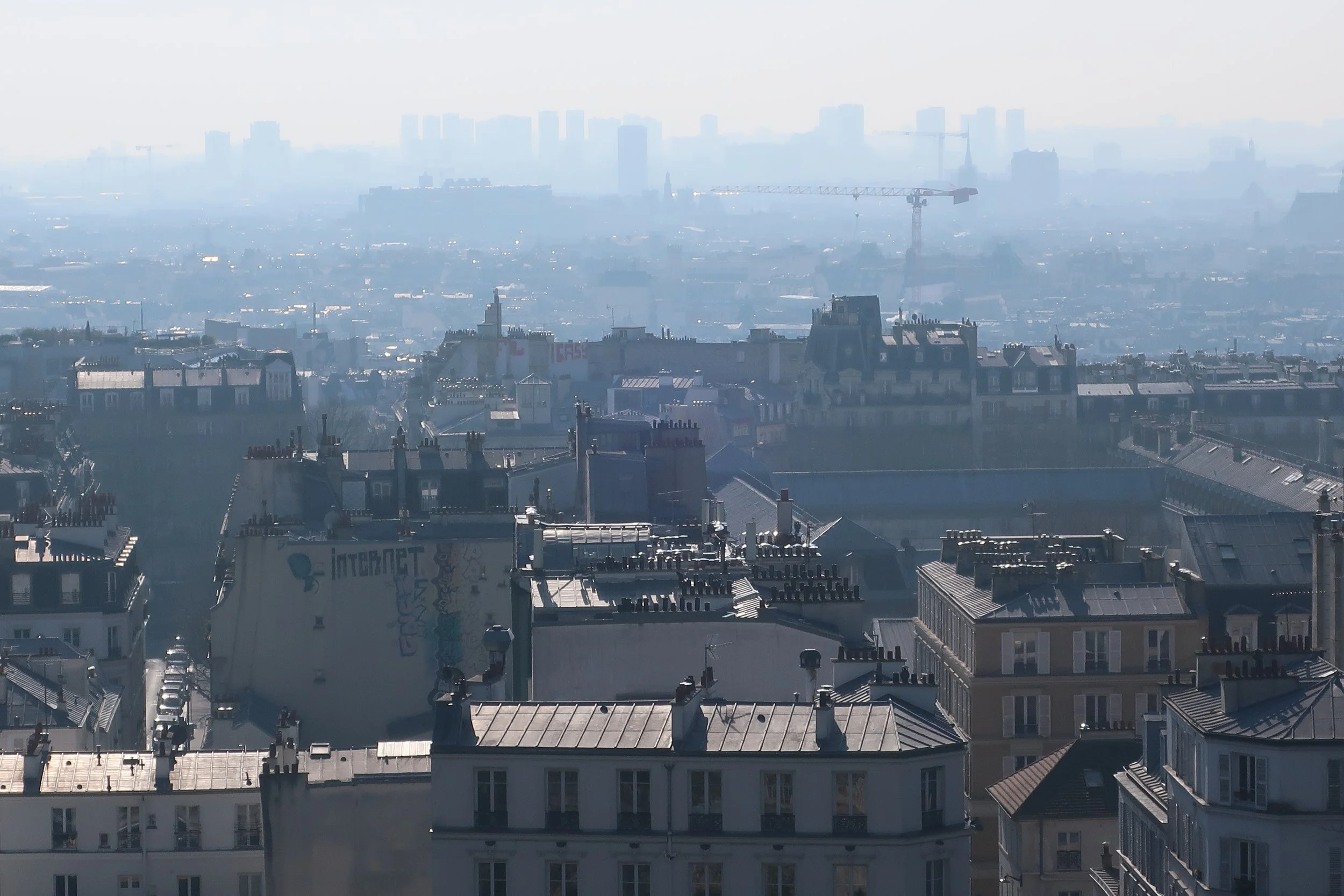  Paris--Spring 2025--Montmartre, from Sacre Coeur looking towards Montparnasse 
