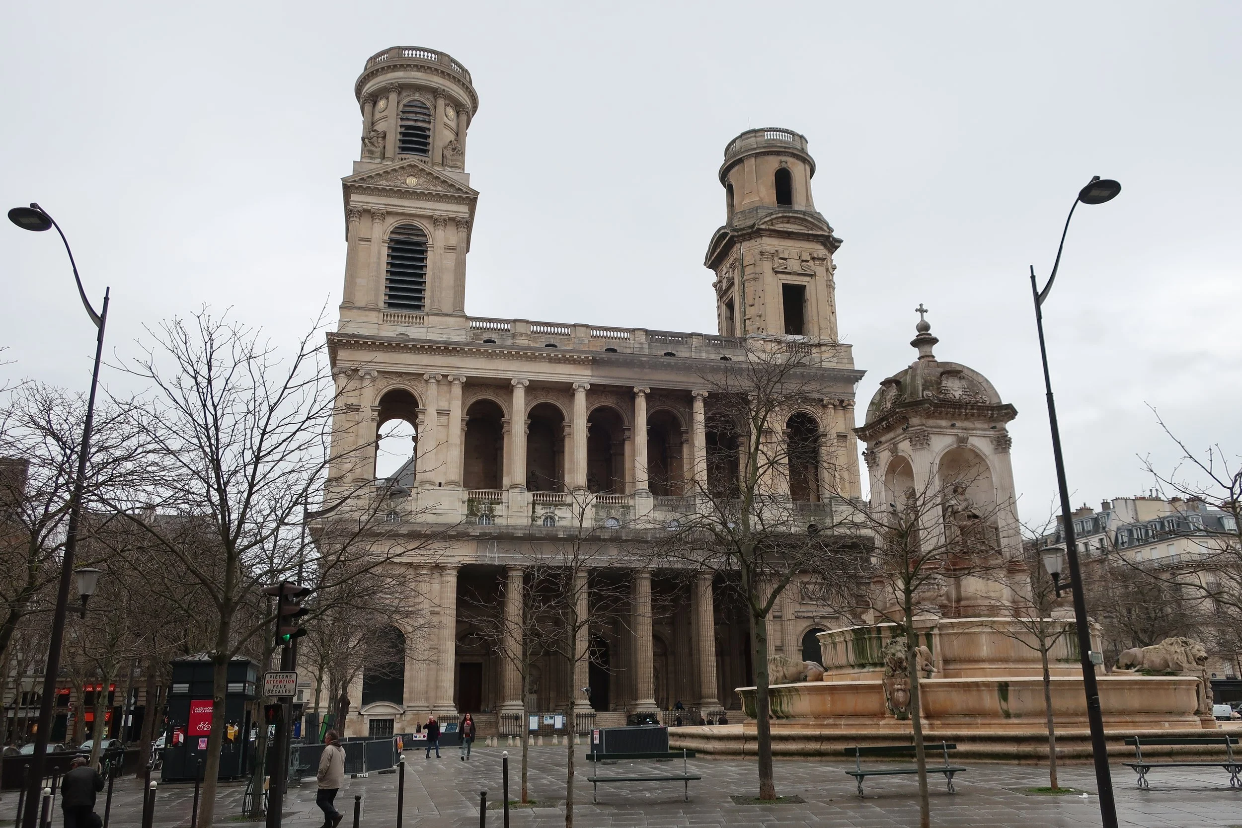  Paris--Spring 2025--The St. Sulpice Church in St. Germain des Pres neighborhood 