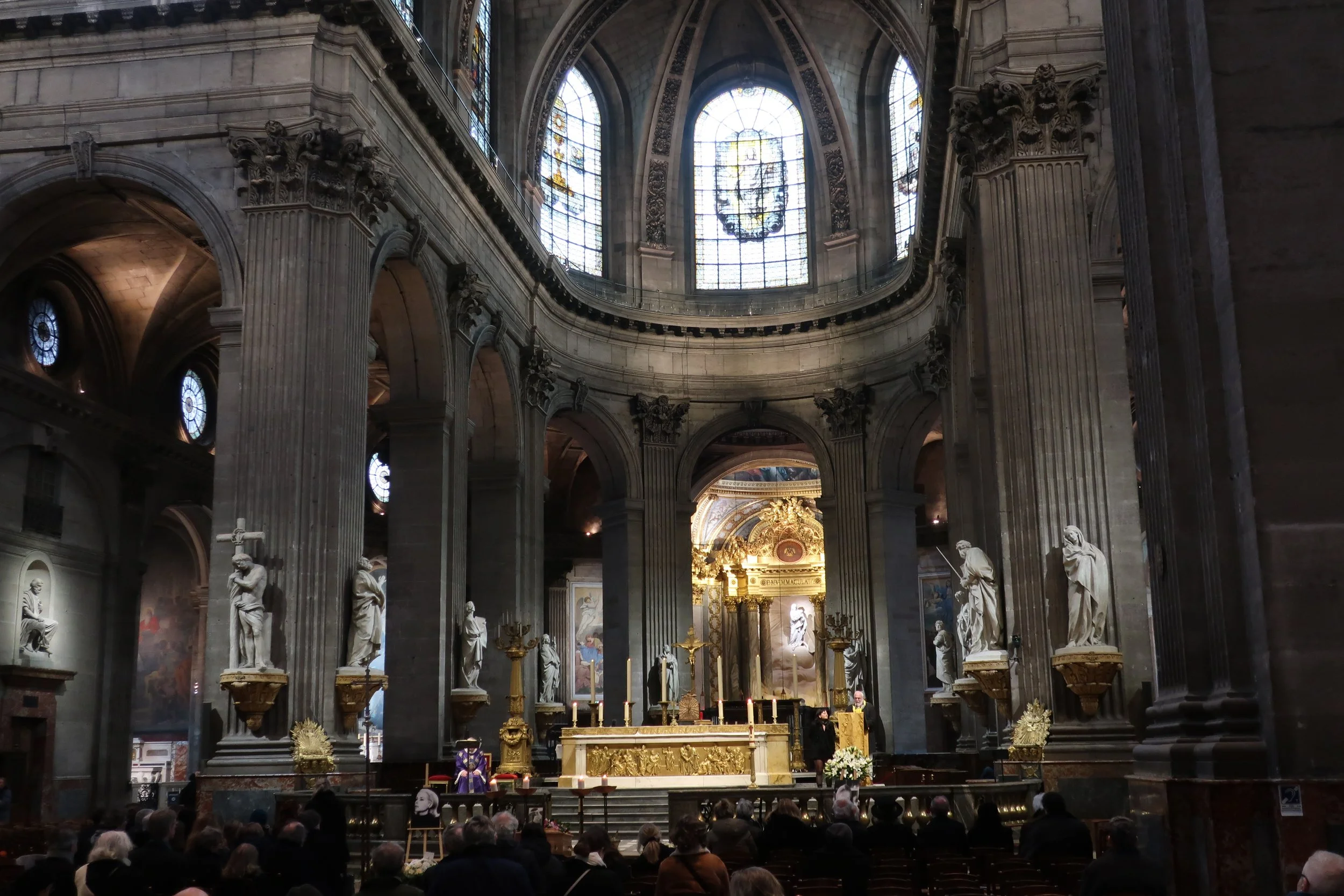  Paris--Spring 2025--The St. Sulpice Church in St. Germain des Pres neighborhood 