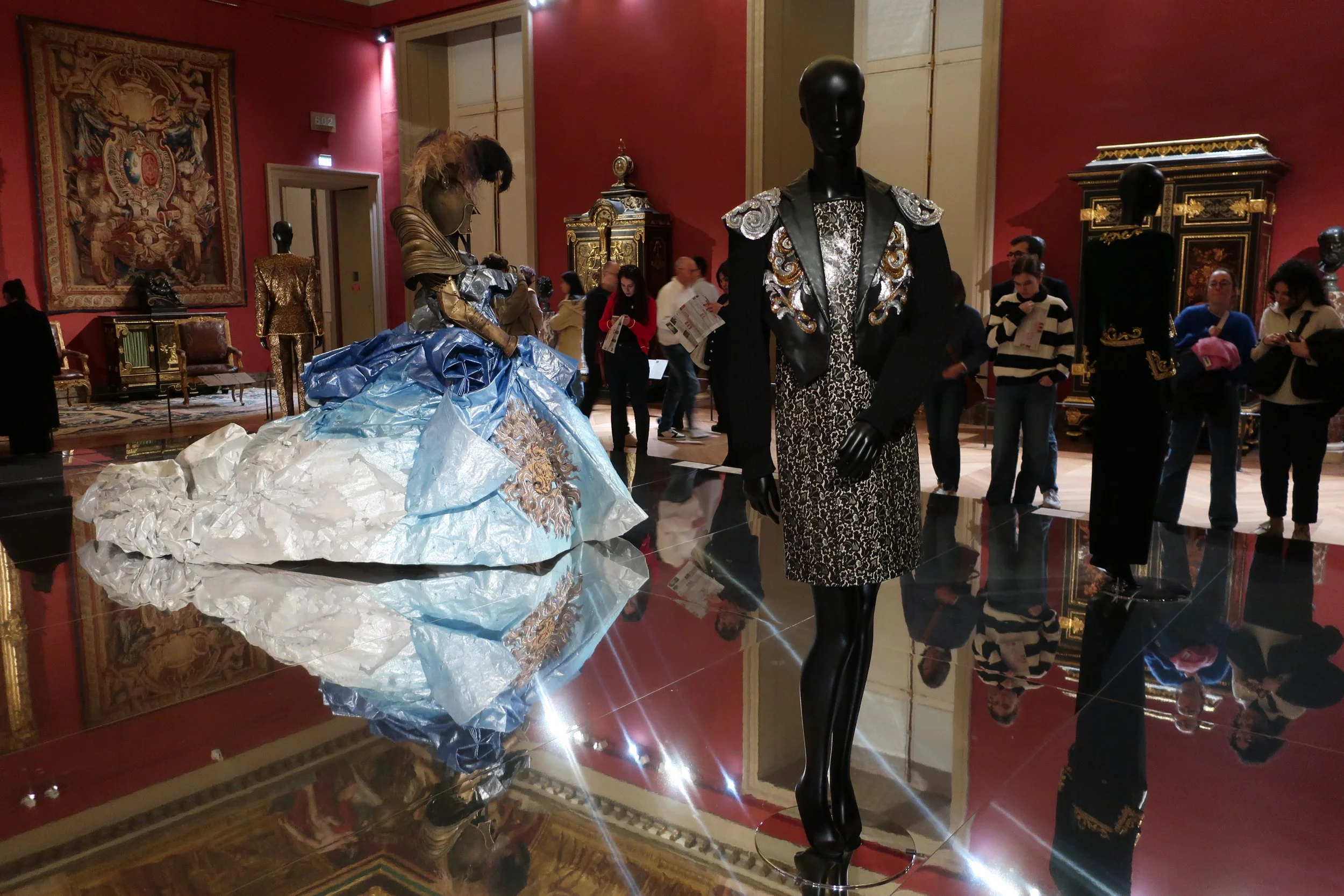  Paris--Spring 2025--The Louvre at the Haute Couture exhibit (done among the collection) 