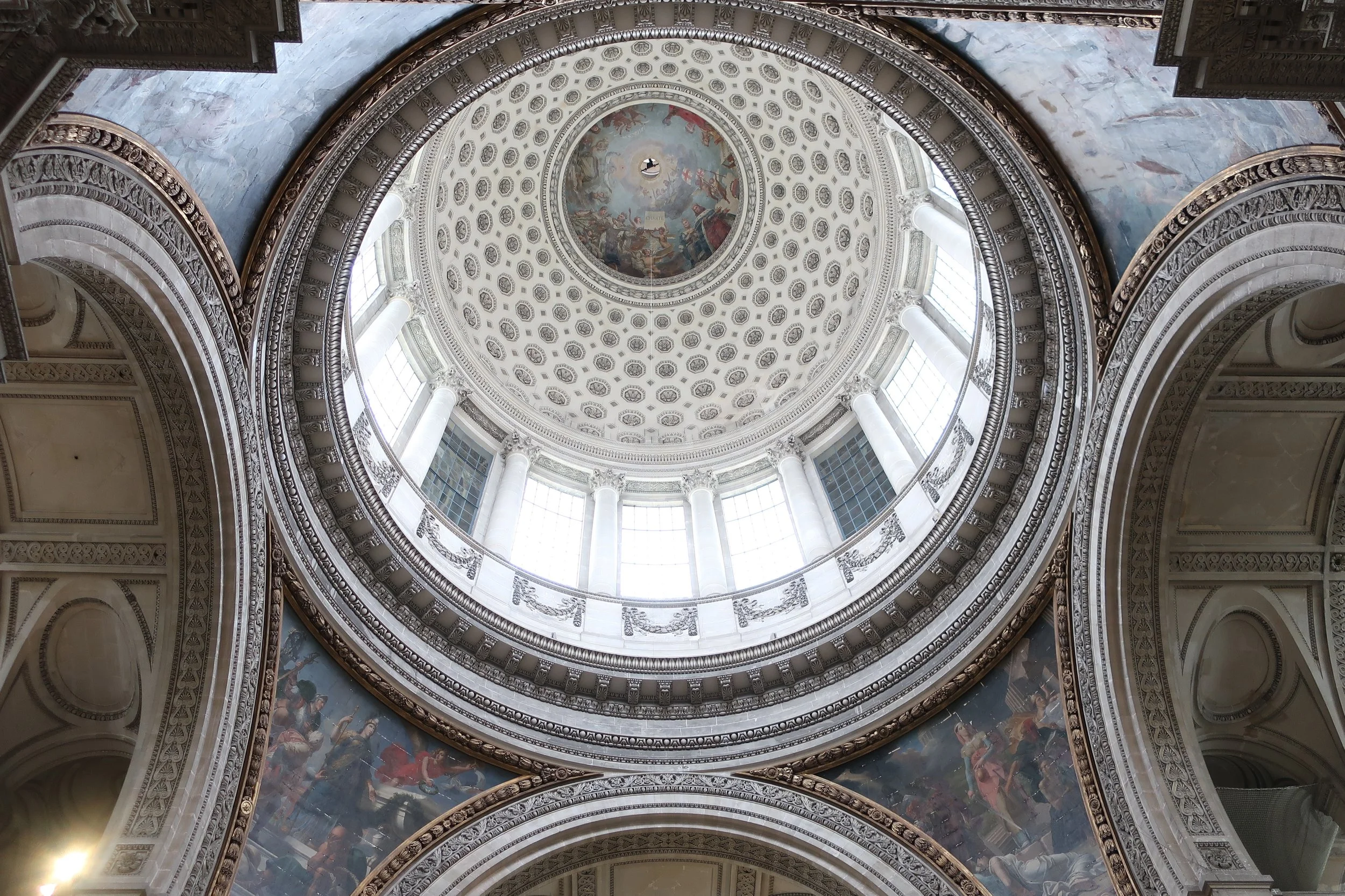  Paris--Spring 2025--The Pantheon, looking up 