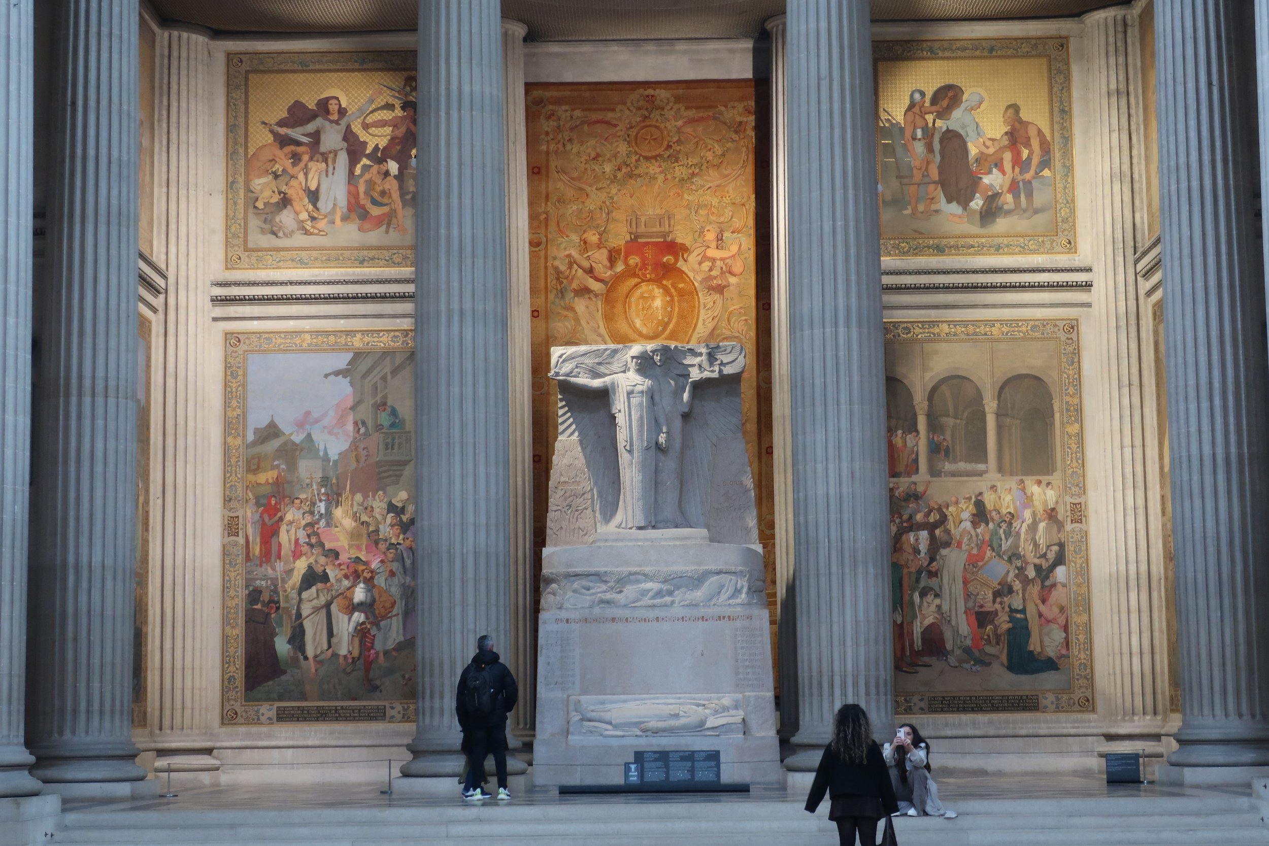  Paris--Spring 2025--The Pantheon, side murals 