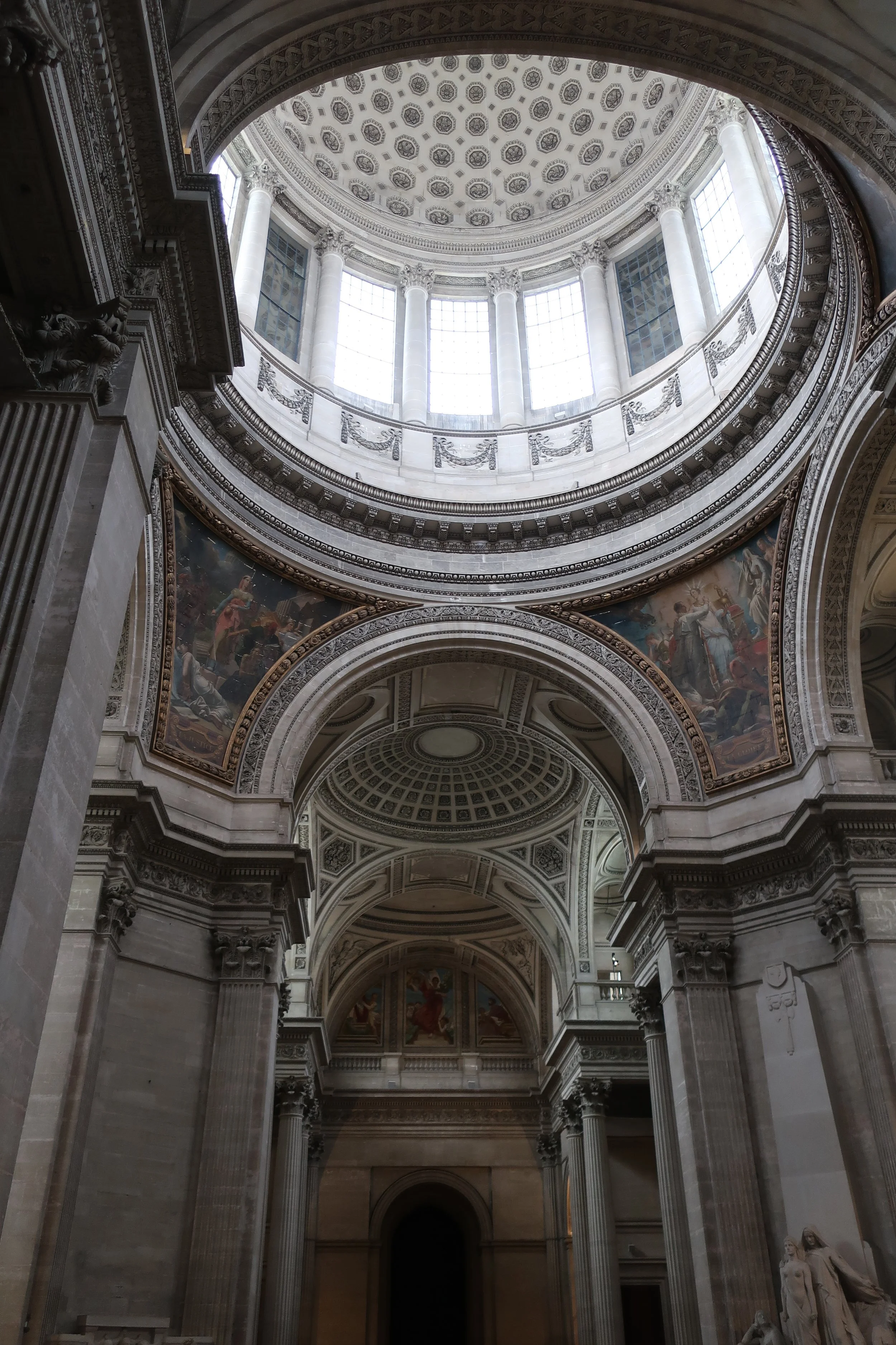  Paris--Spring 2025--The Pantheon, Looking up 