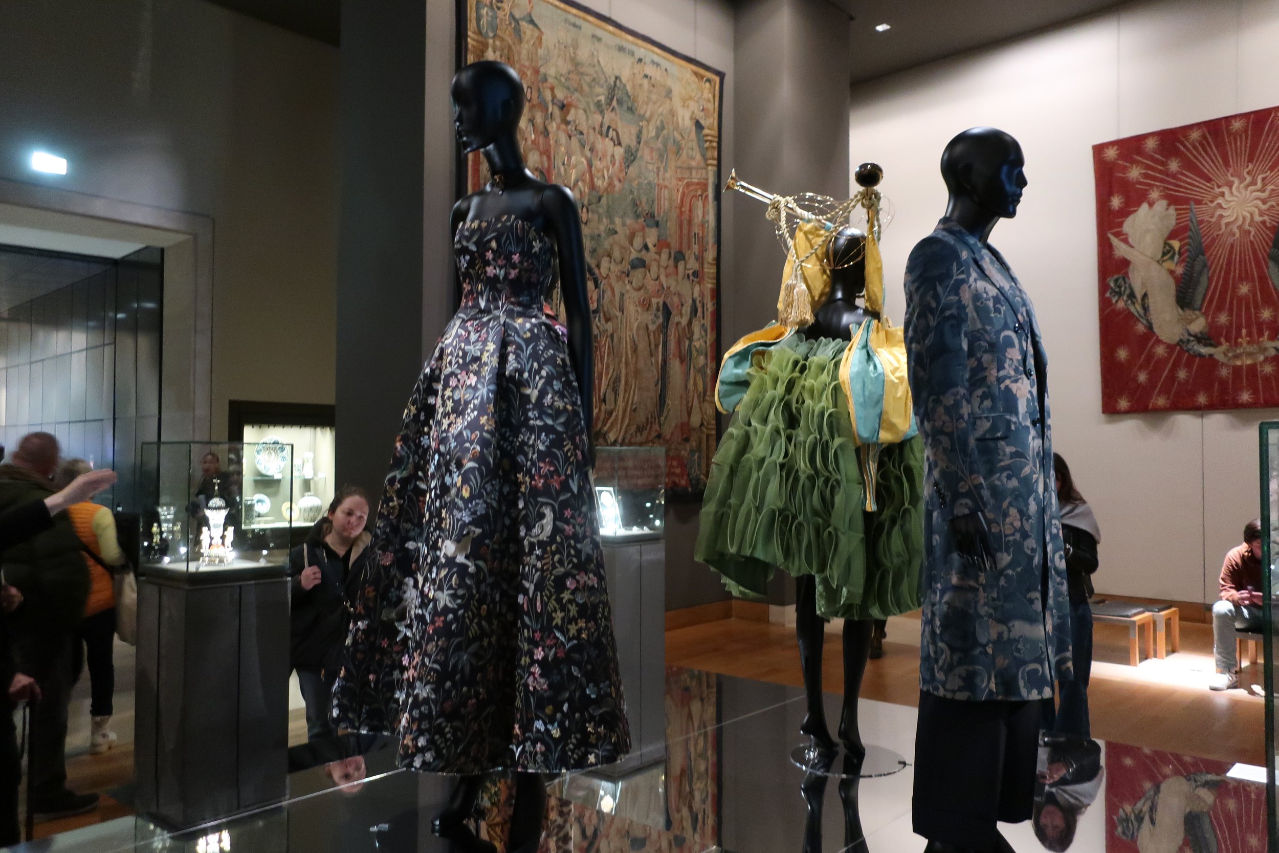  Paris--Spring 2025--The Louvre at the Haute Couture exhibit (done among the collection) 