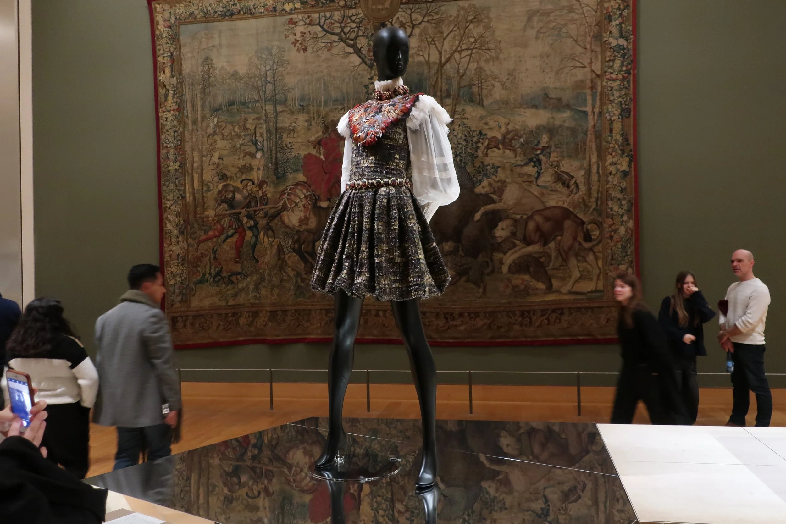  Paris--Spring 2025--The Louvre at the Haute Couture exhibit (done among the collection) 