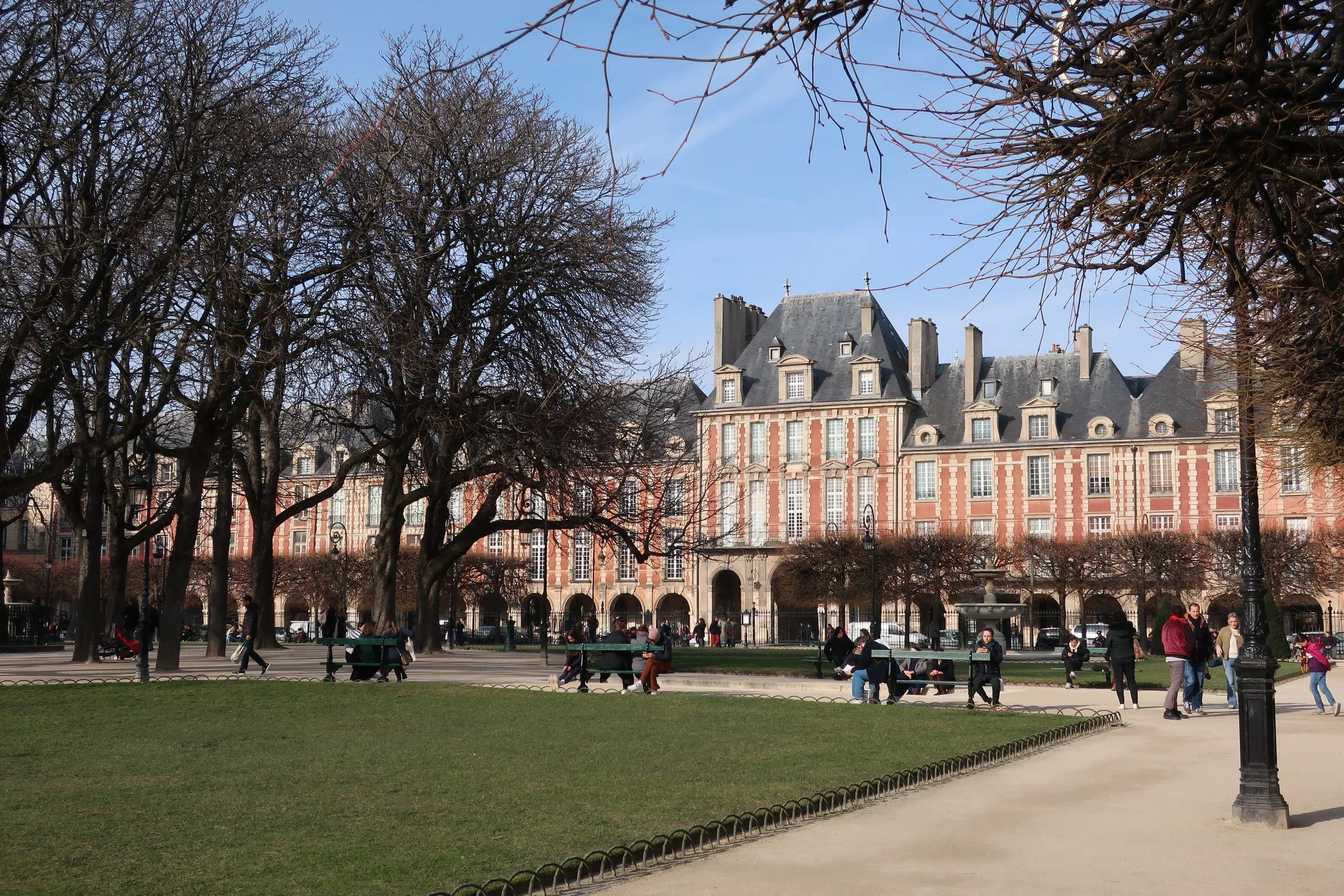  Paris--Spring 2025--Place des Vosges--A housing development from the 1800's 