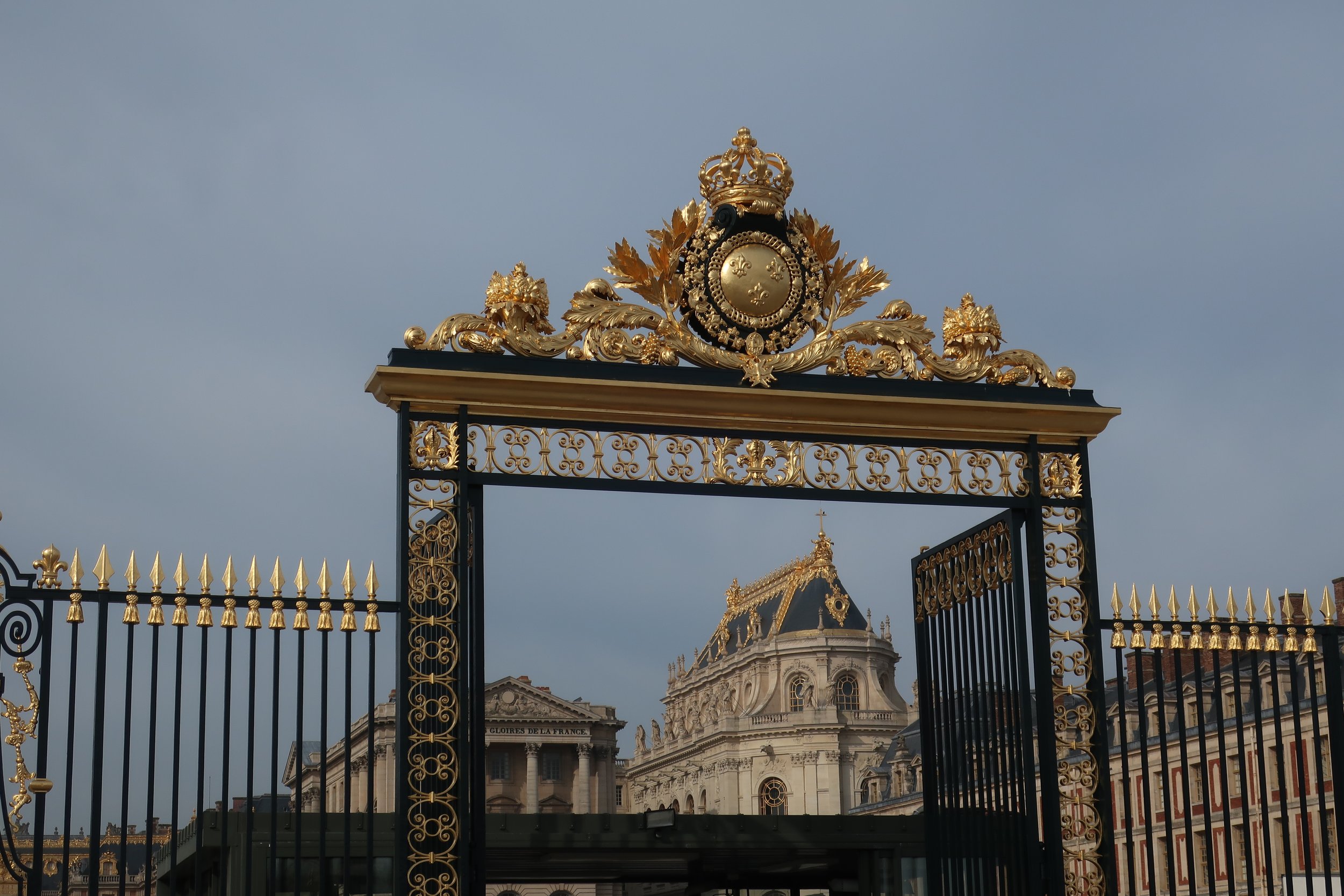  Paris--Spring 2025--Approaching Versailles, main gate 