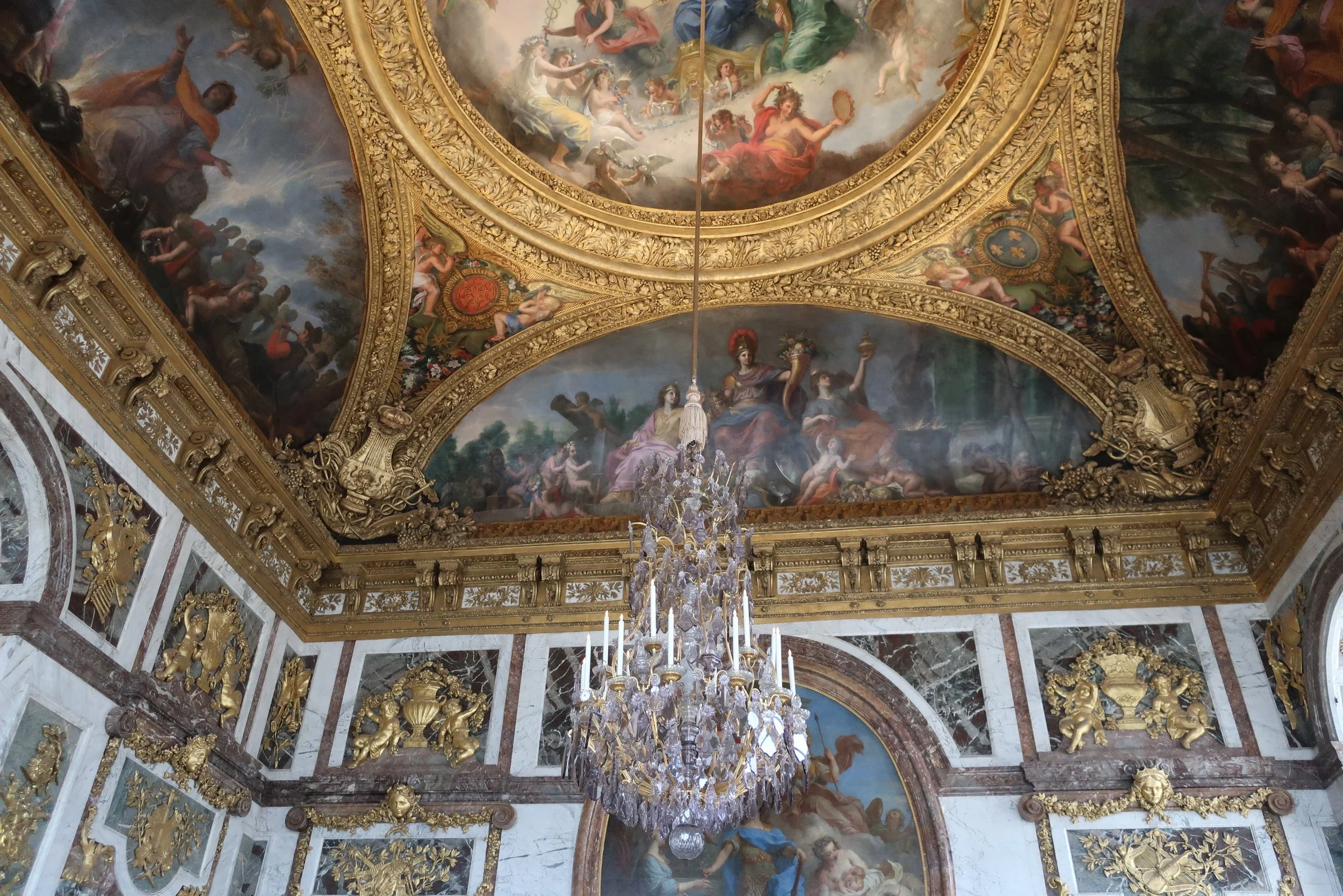  Paris--Spring 2025--Versailles, Hall of Mirrors, ceiling 