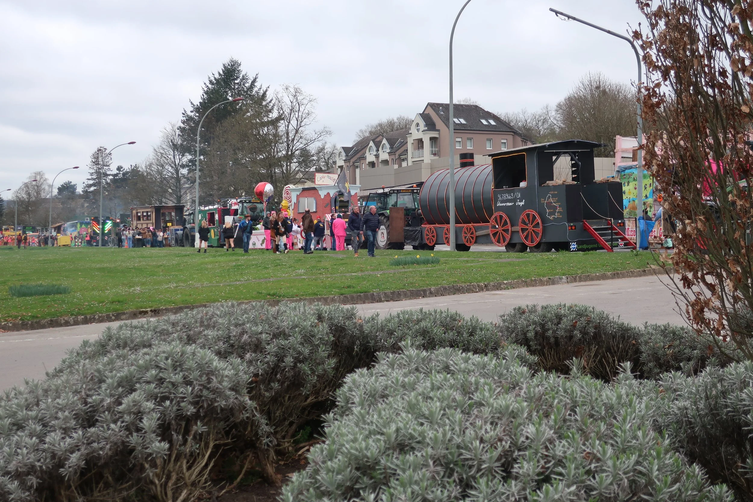  Luxembourg 2025--Remich Cavalcade (Mardi Gras type) Celebration--Line of floats 