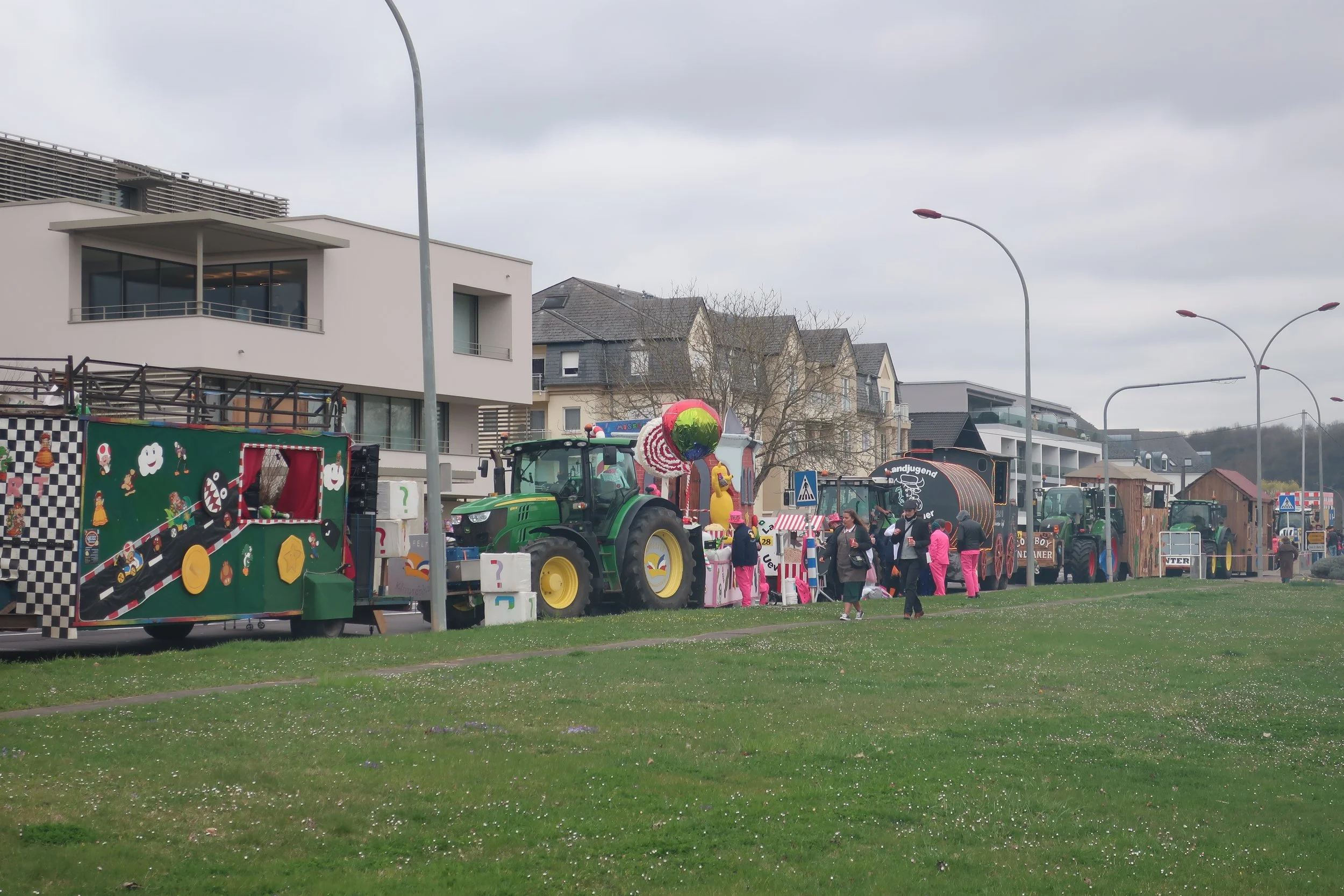  Luxembourg 2025--Remich Cavalcade (Mardi Gras type) Celebration--Line of floats 