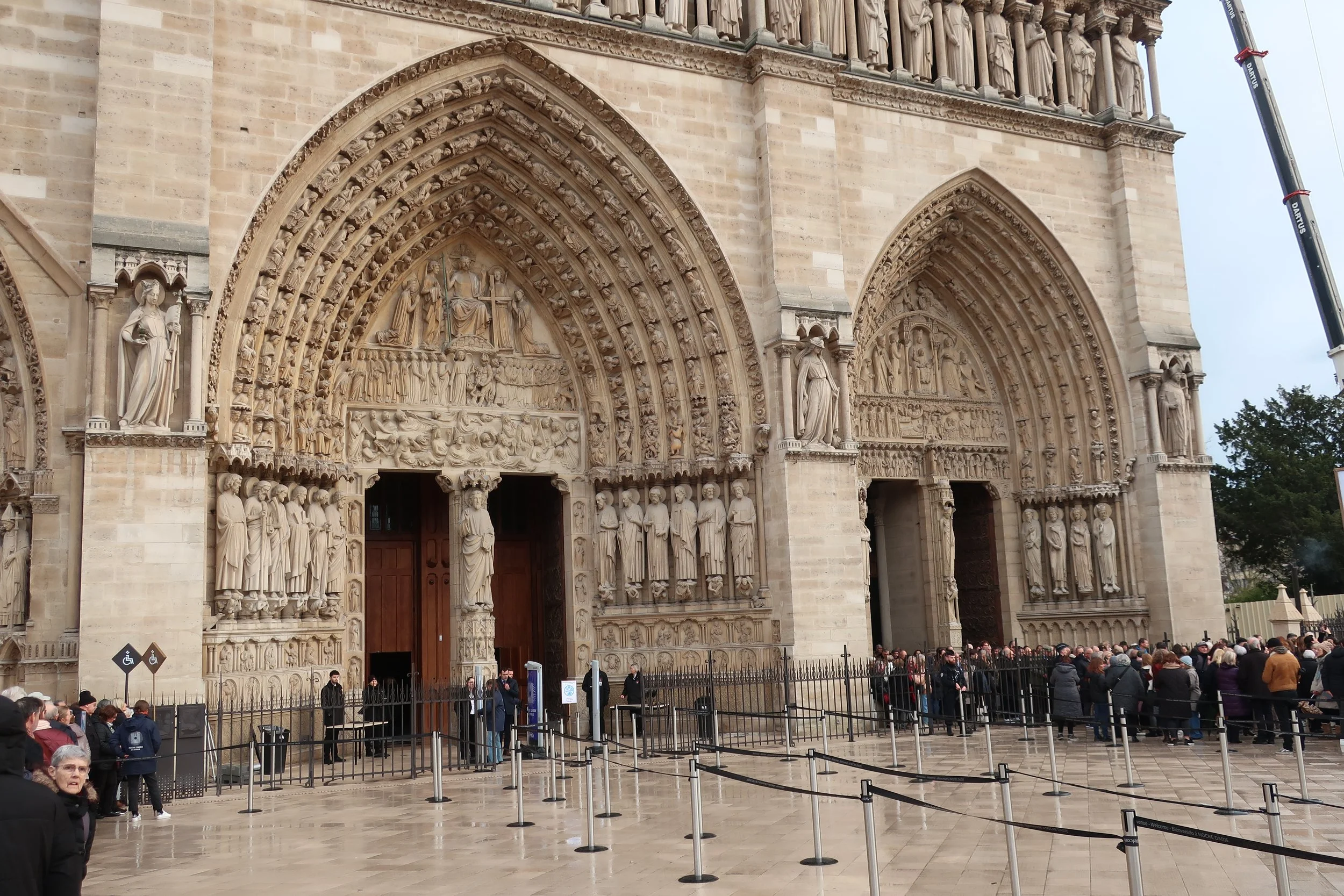  Paris--Spring 2025--Notre Dame front entrances 