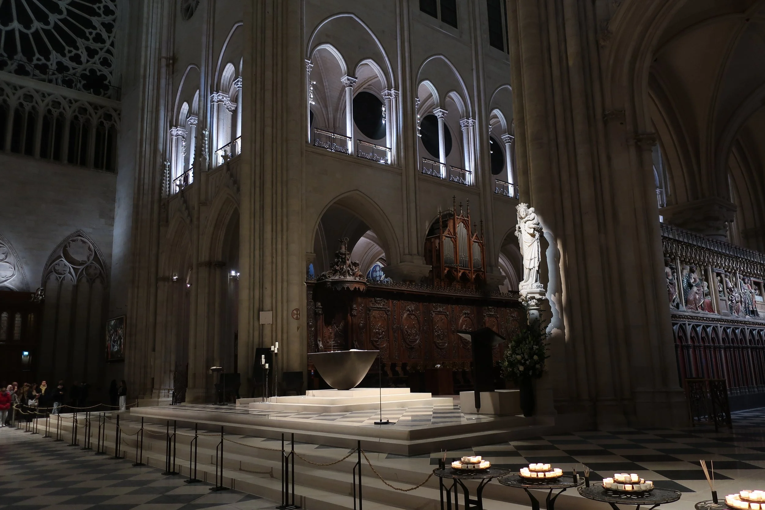  Paris--Spring 2025--Notre Dame, The Choir and altar 