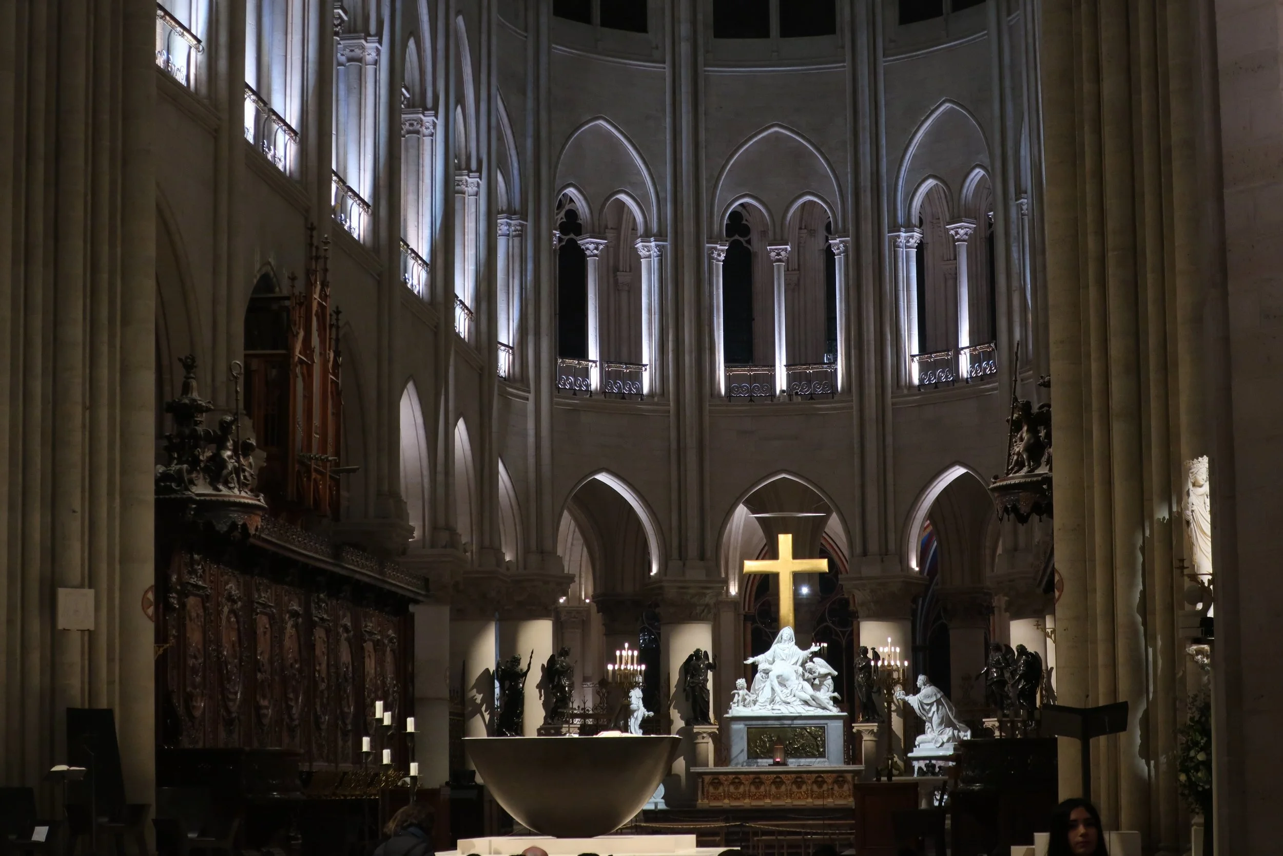  Paris--Spring 2025--Notre Dame, The Choir and altar 